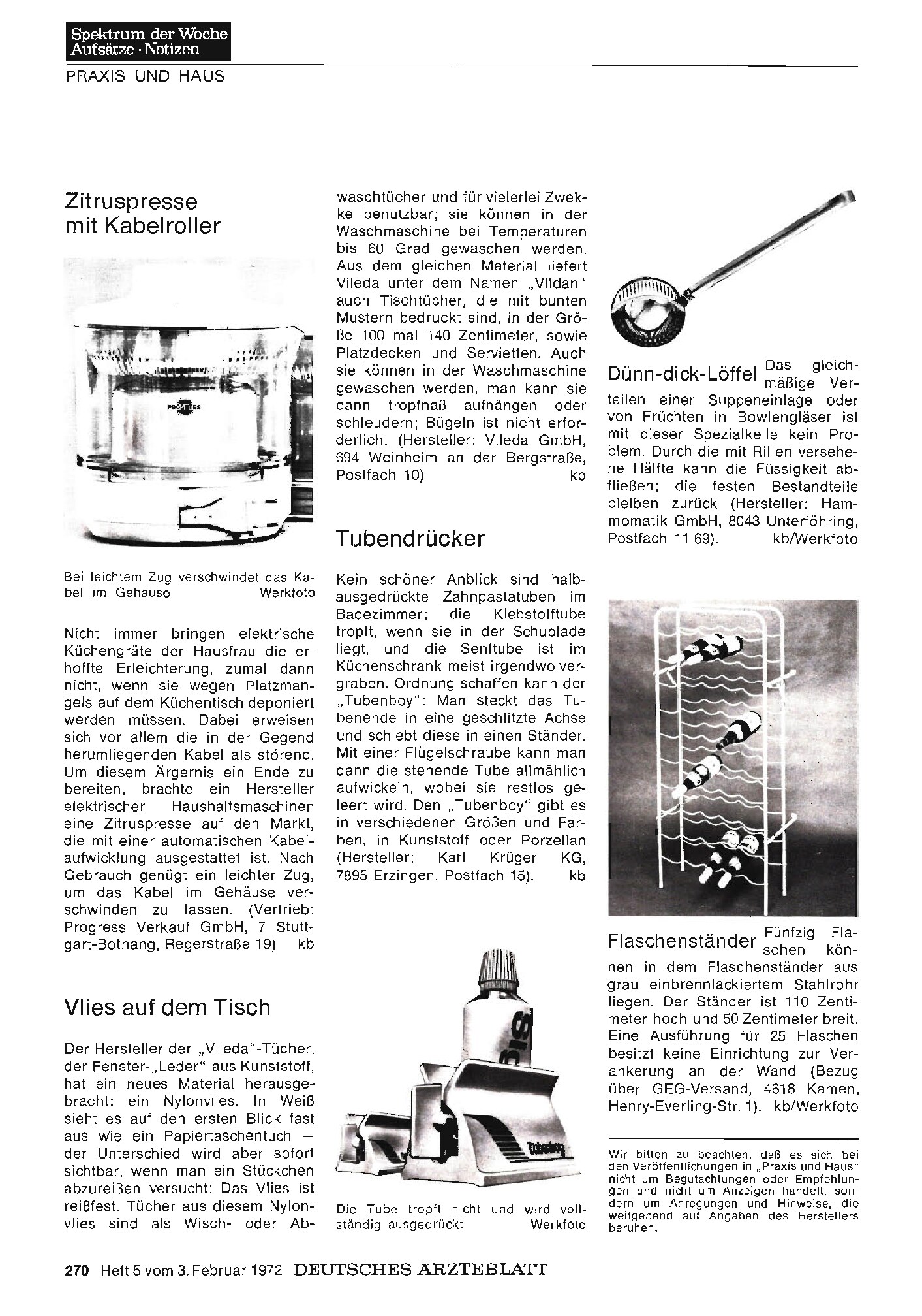 Vorschauseite 1: Tubendrücker