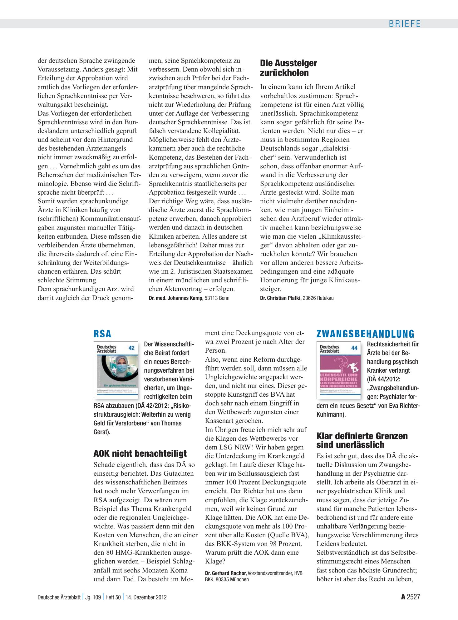 Vorschauseite 1: RSA: AOK nicht benachteiligt – Deutsches Ärzteblatt