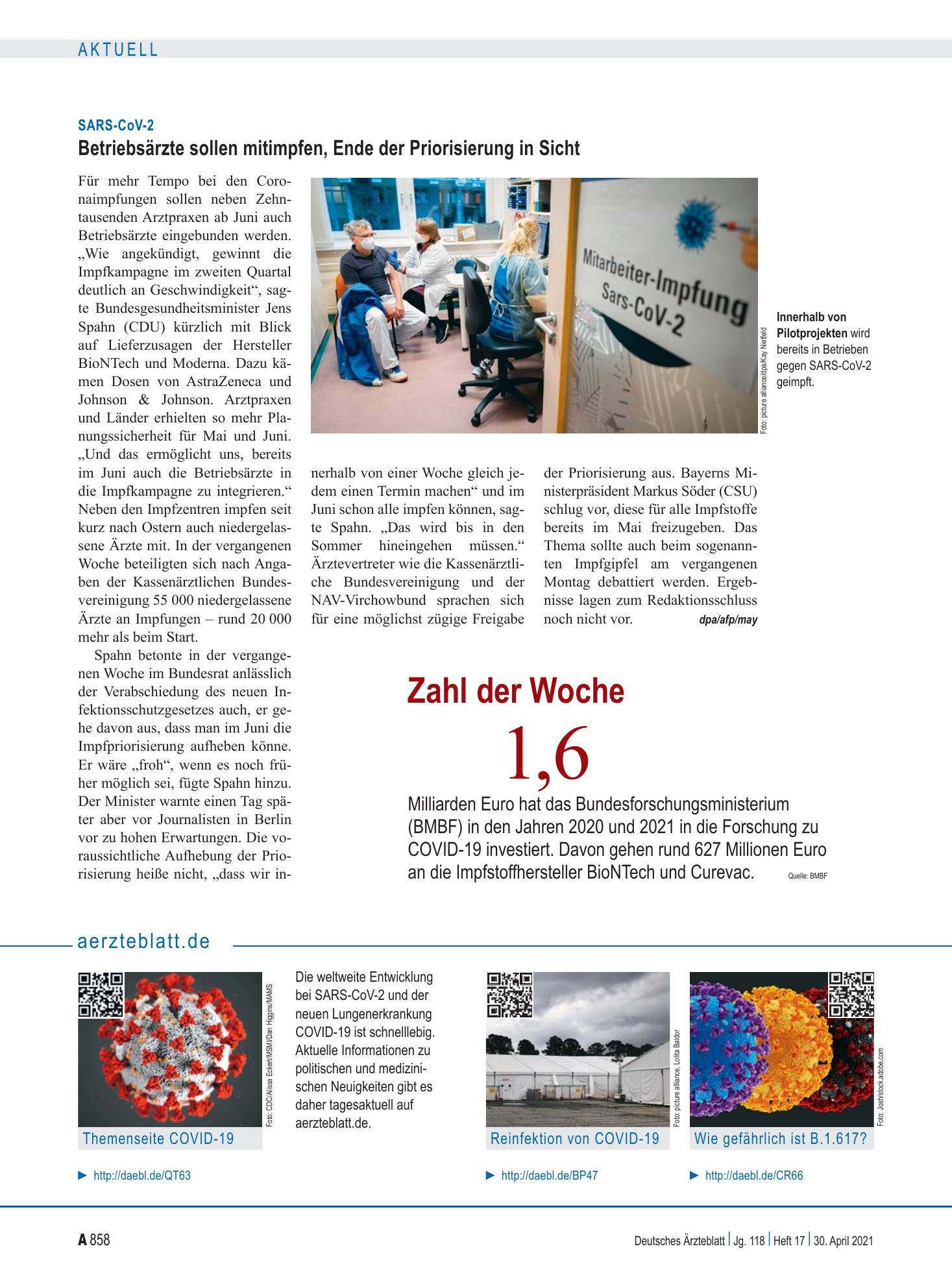 Vorschauseite 1: aerzteblatt.de – Deutsches Ärzteblatt