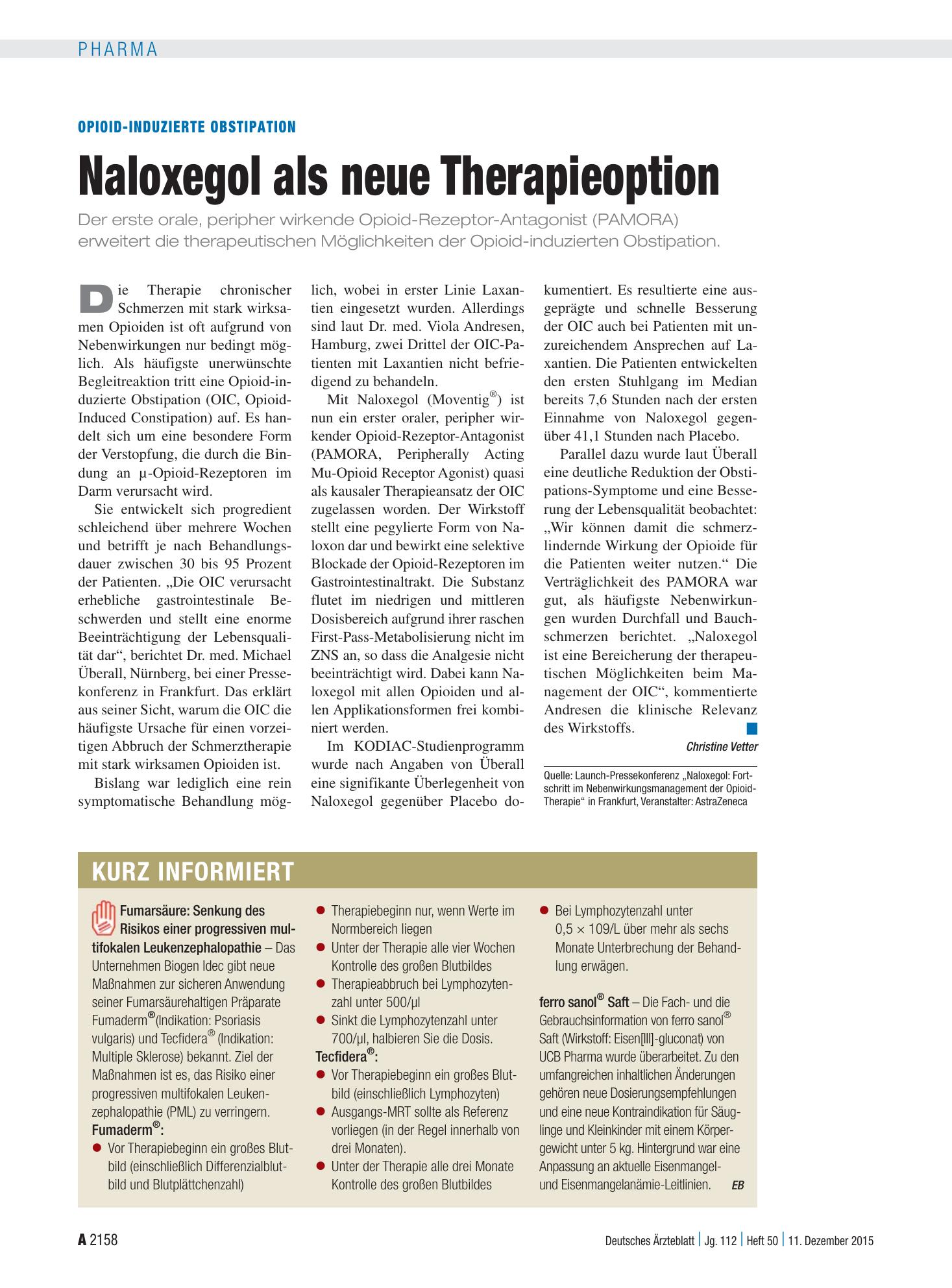Vorschauseite 1: Kurz informiert – Deutsches Ärzteblatt