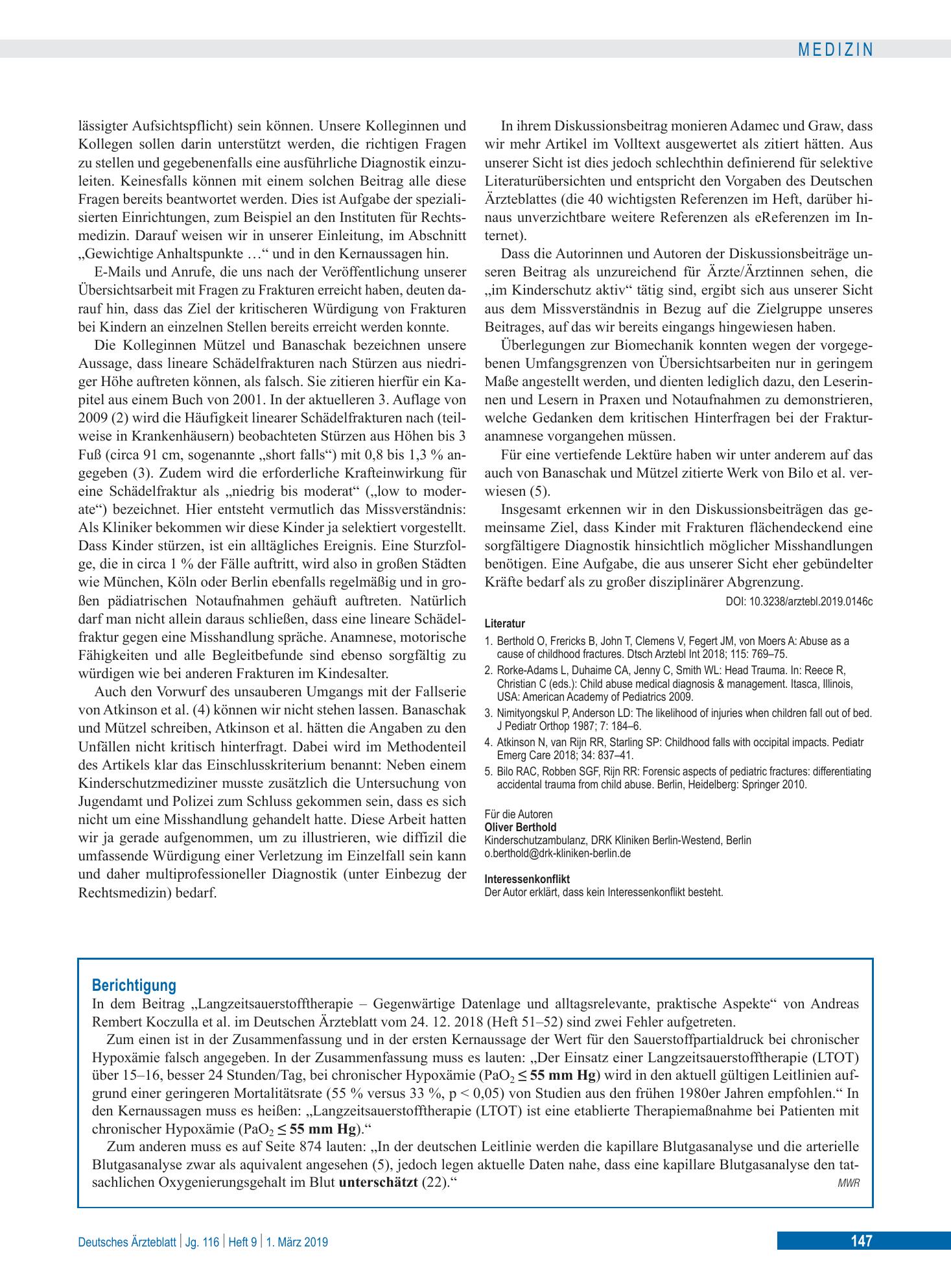 Vorschauseite 1: Berichtigung – Deutsches Ärzteblatt
