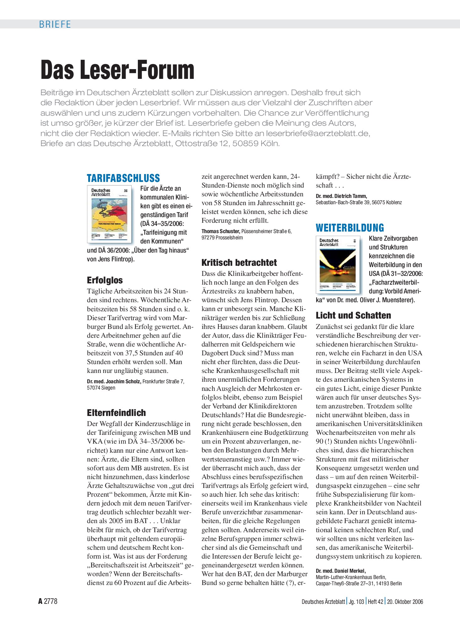 Vorschauseite 1: Tarifabschluss: Erfolglos – Deutsches Ärzteblatt