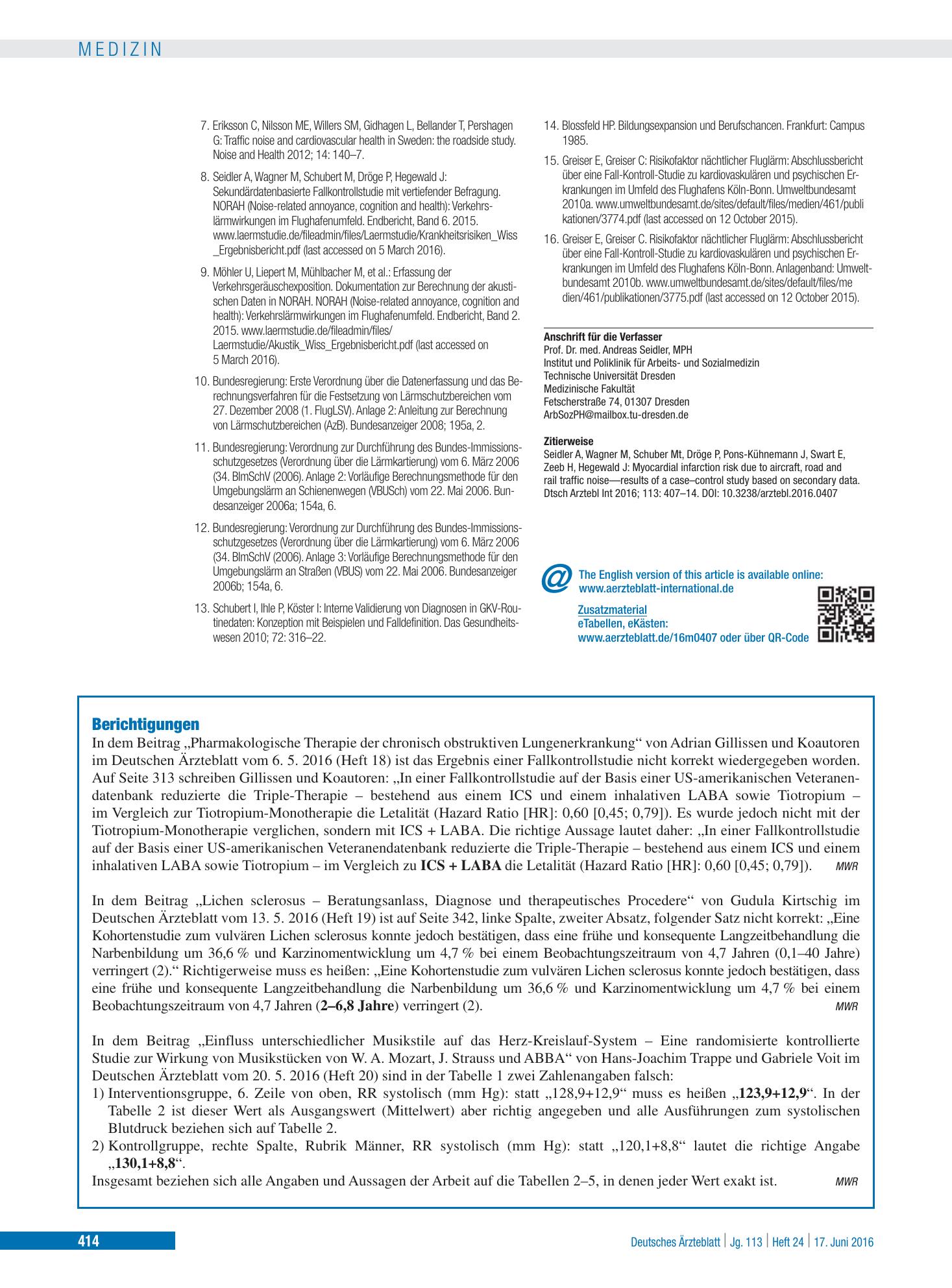 Vorschauseite 1: Berichtigungen – Deutsches Ärzteblatt