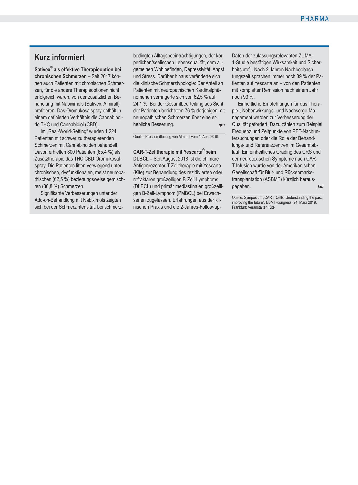 Vorschauseite 1: Kurz informiert – Deutsches Ärzteblatt