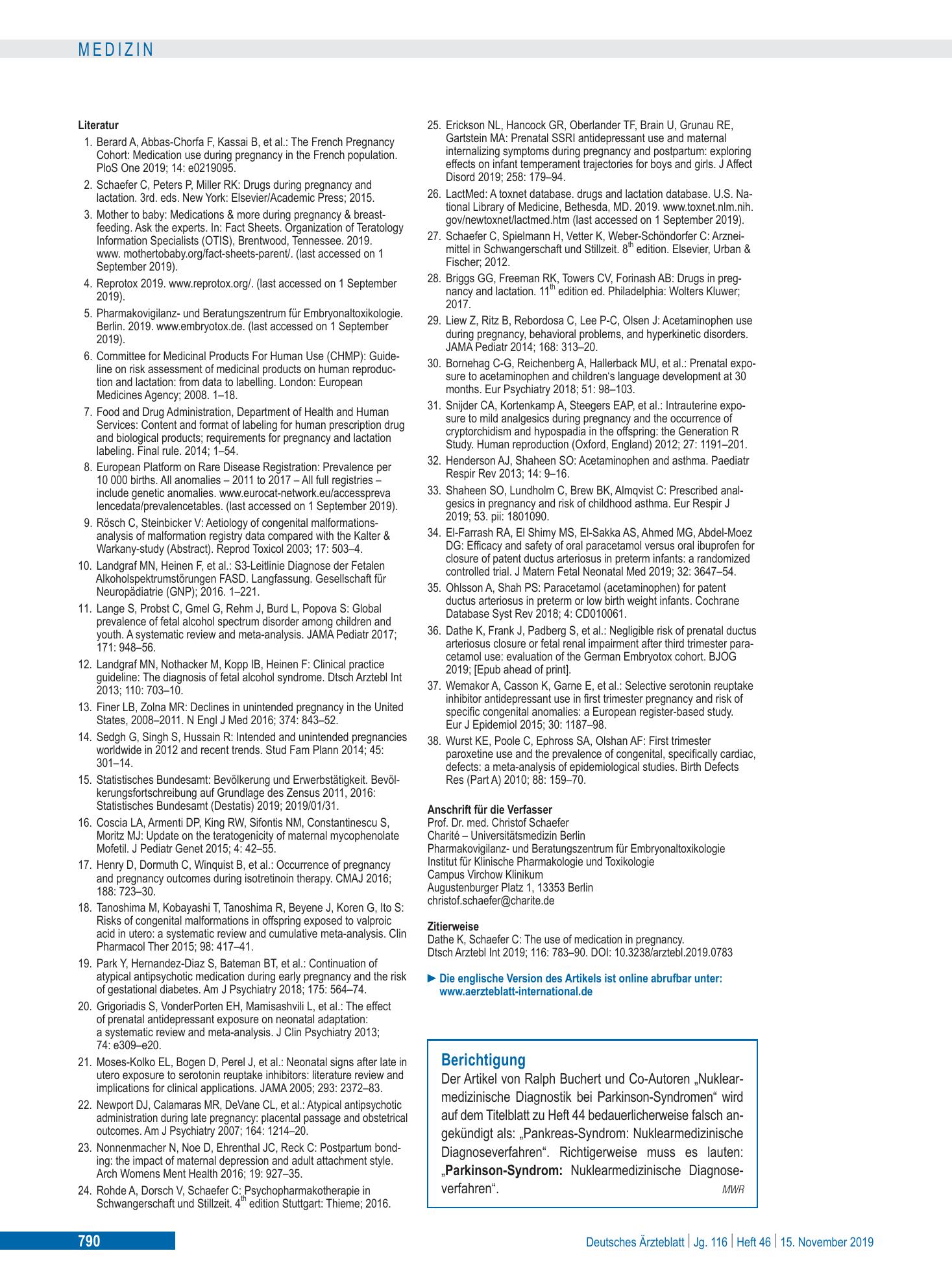 Vorschauseite 1: Berichtigung – Deutsches Ärzteblatt