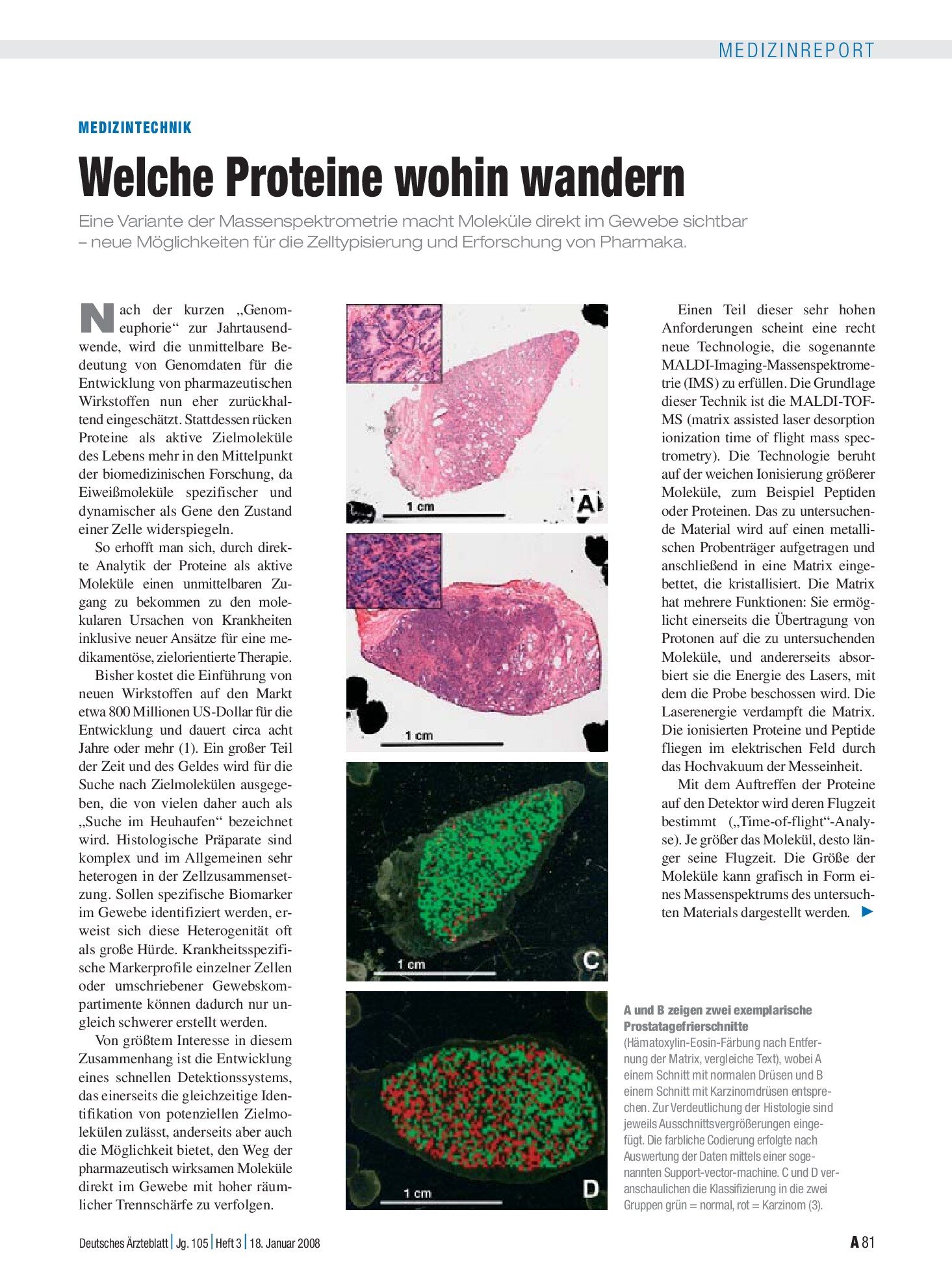 Vorschauseite 1: Medizintechnik: Welche Proteine wohin wandern – Deutsches Ärzteblatt