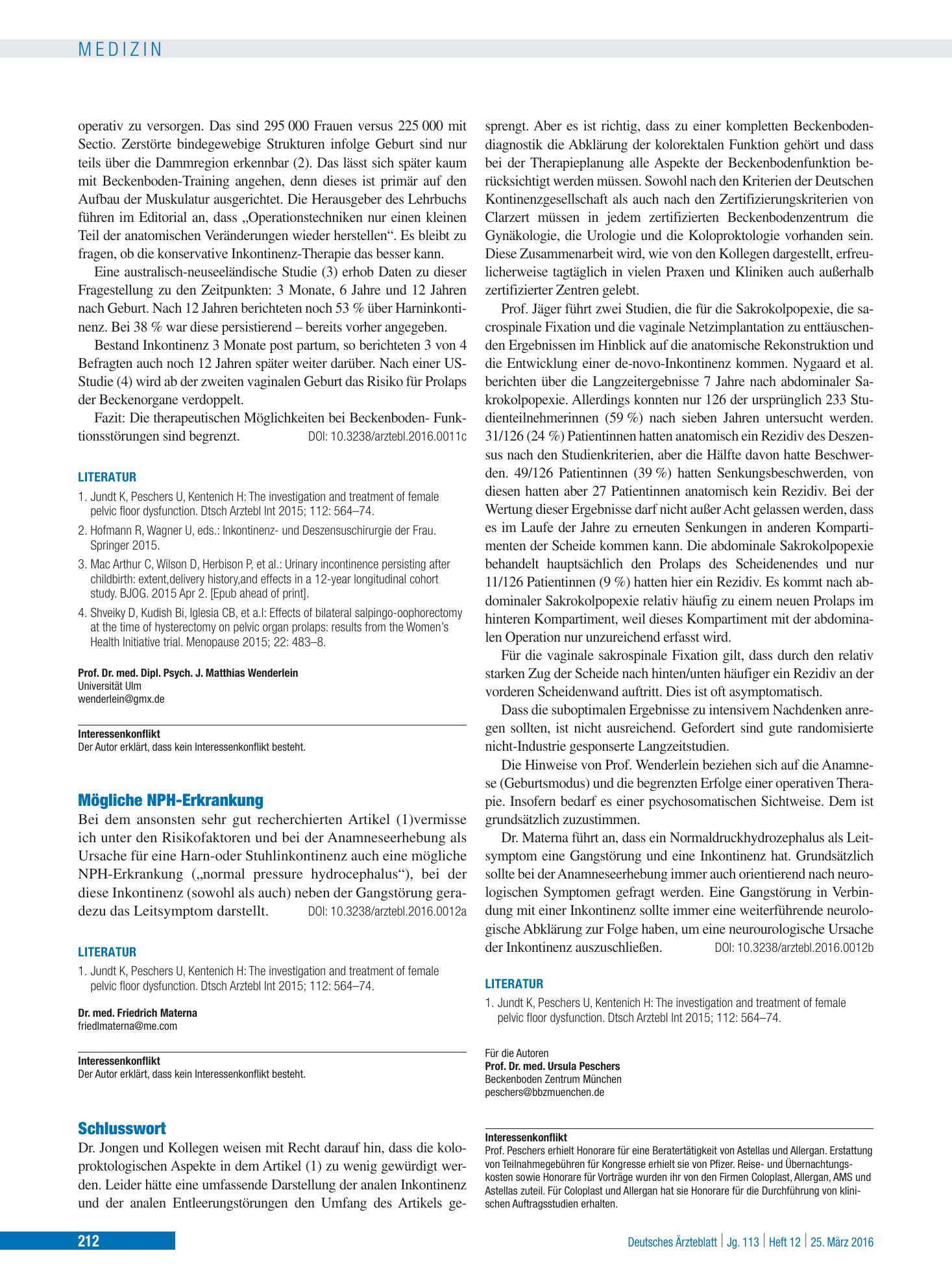 Vorschauseite 1: Schlusswort – Deutsches Ärzteblatt