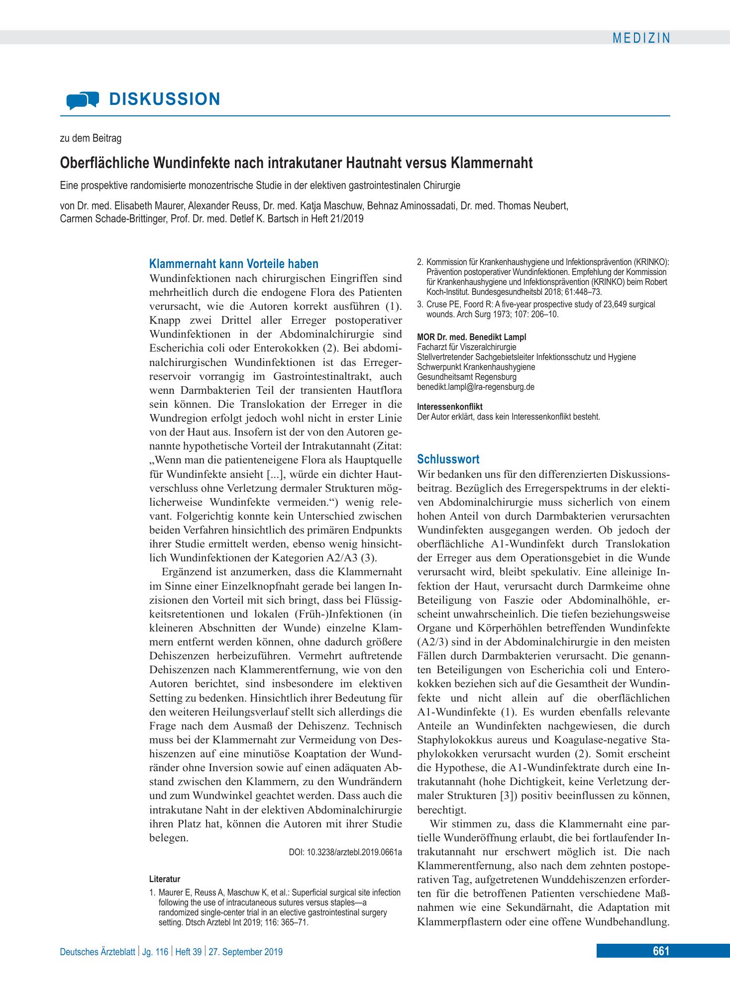 Vorschauseite 1: Schlusswort – Deutsches Ärzteblatt