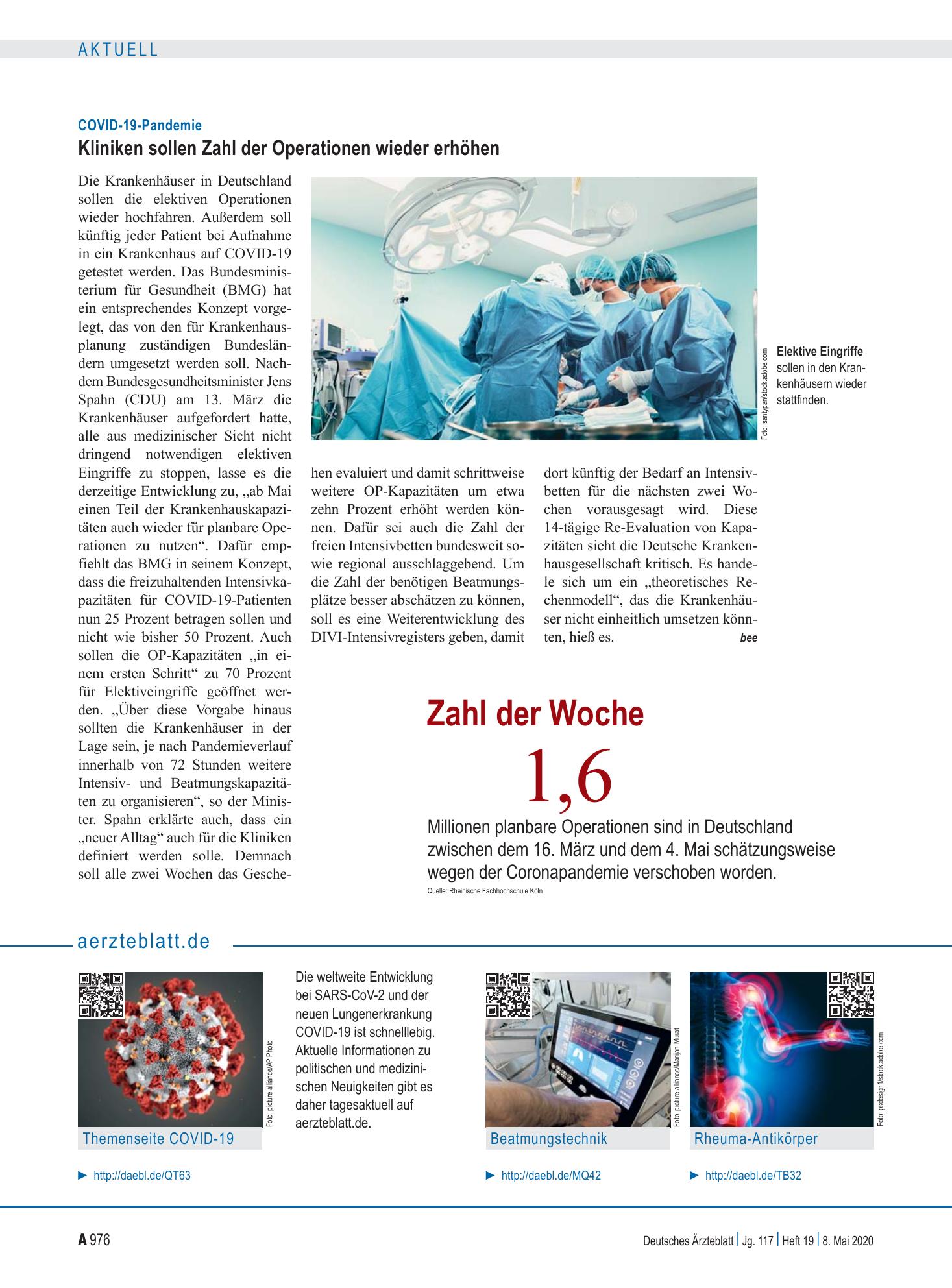 Vorschauseite 1: aerzteblatt.de – Deutsches Ärzteblatt
