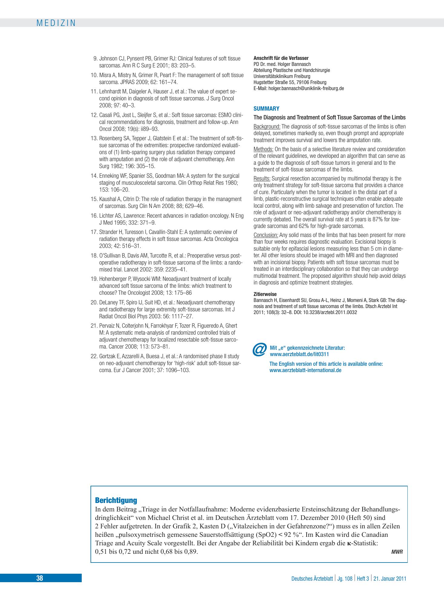 Vorschauseite 1: Berichtigung – Deutsches Ärzteblatt