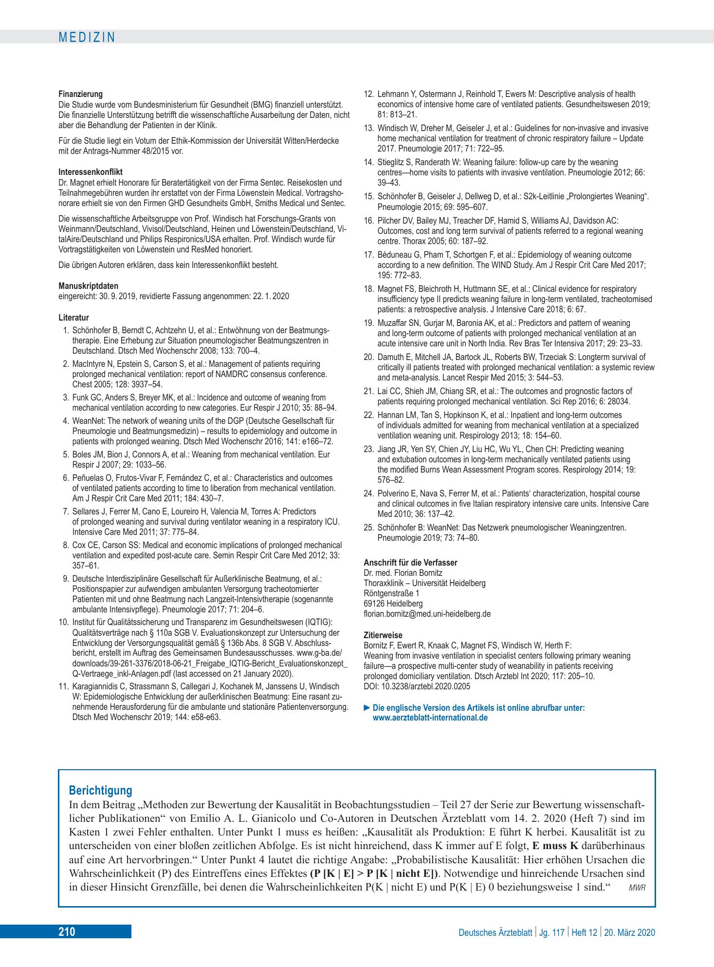 Vorschauseite 1: Berichtigung – Deutsches Ärzteblatt