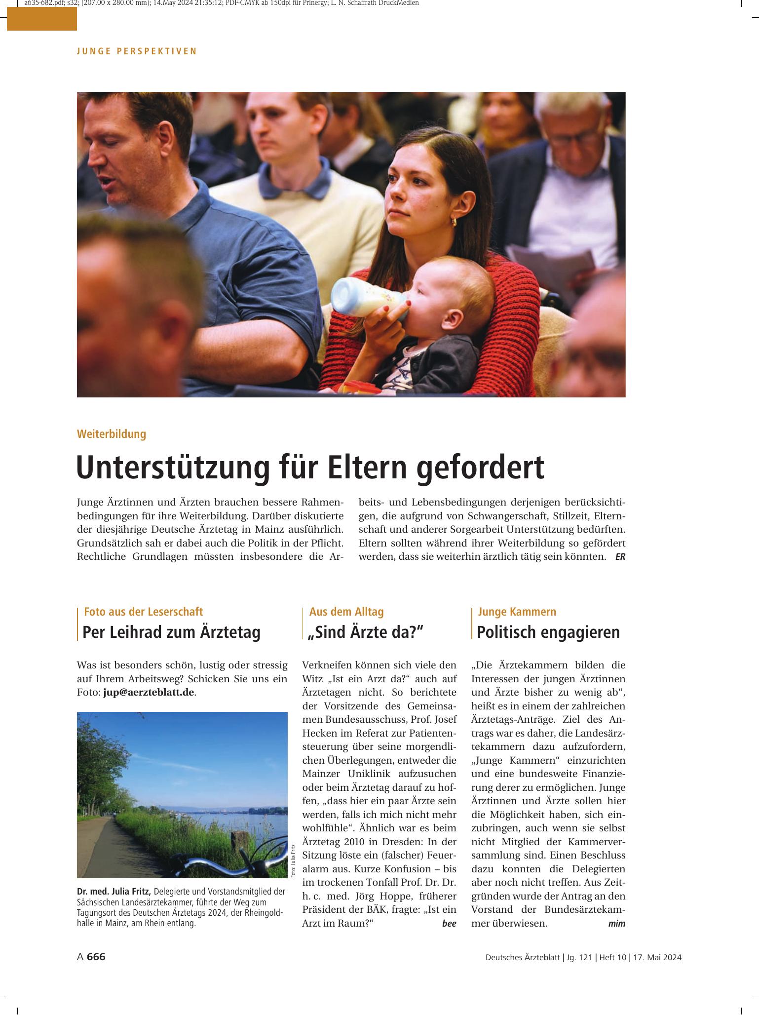 Vorschauseite 1: Aus dem Alltag: „Sind Ärzte da?“ – Deutsches Ärzteblatt