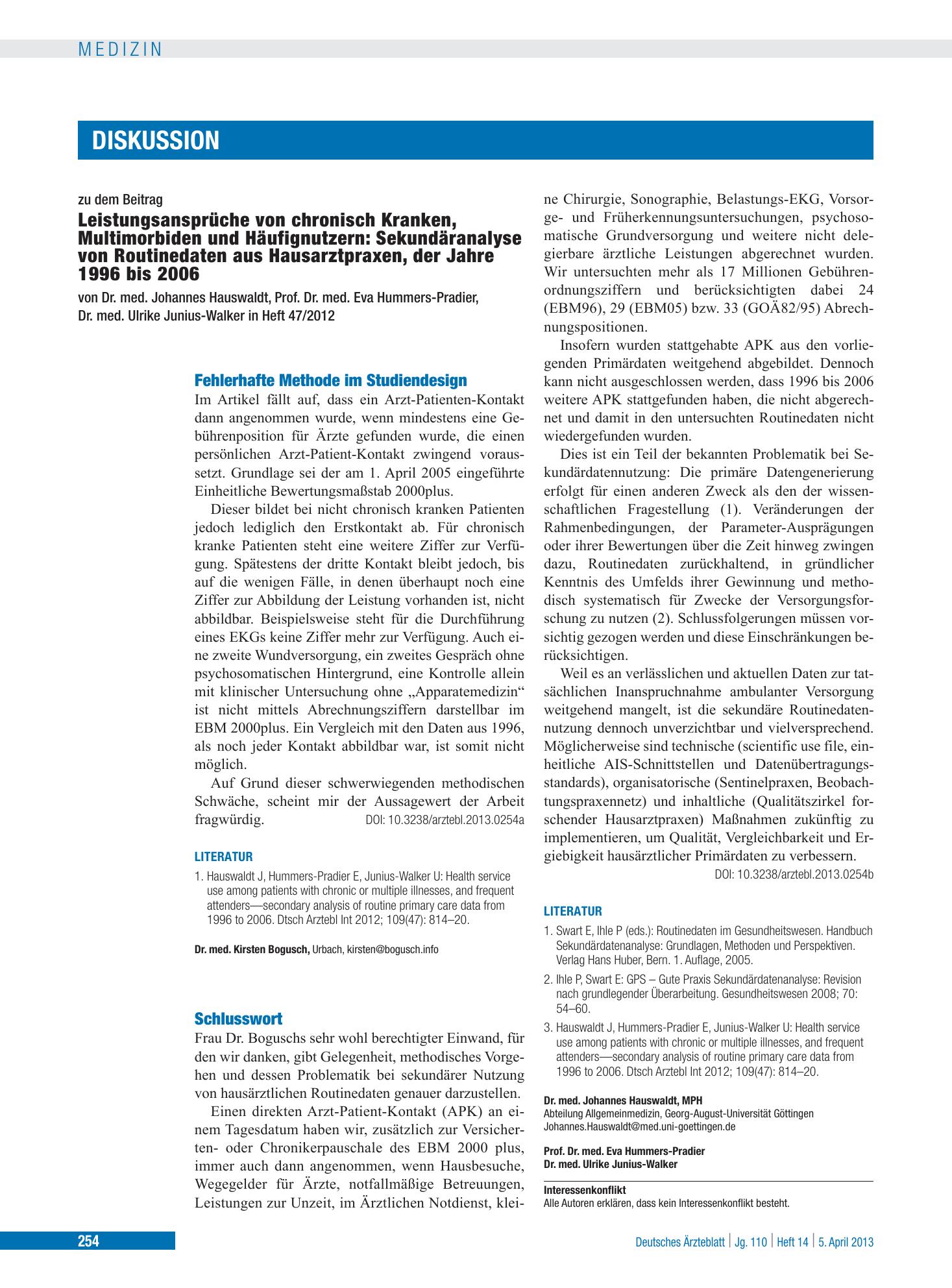 Vorschauseite 1: Fehlerhafte Methode im Studiendesign – Deutsches Ärzteblatt