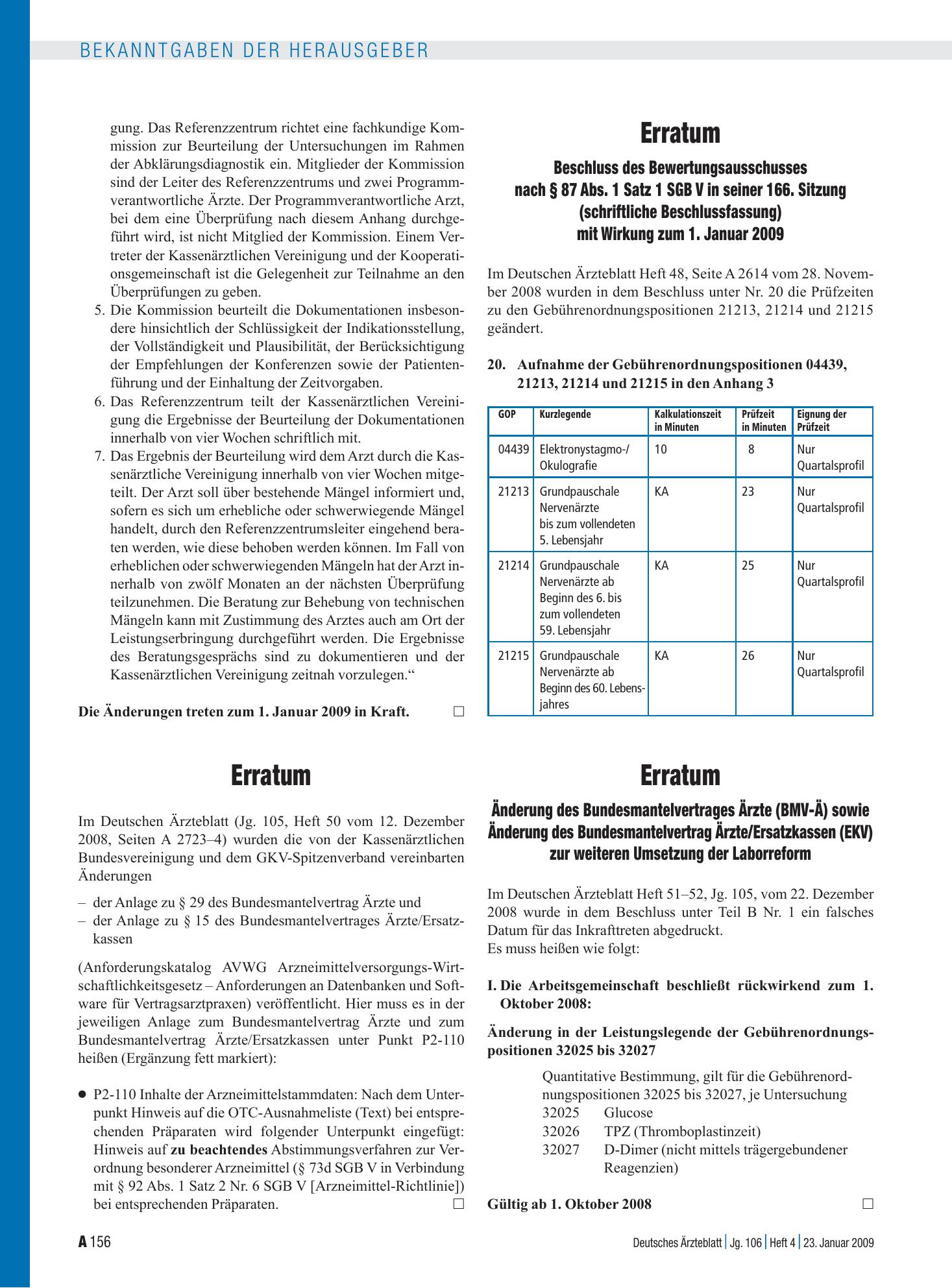 Vorschauseite 1: Erratum – Deutsches Ärzteblatt