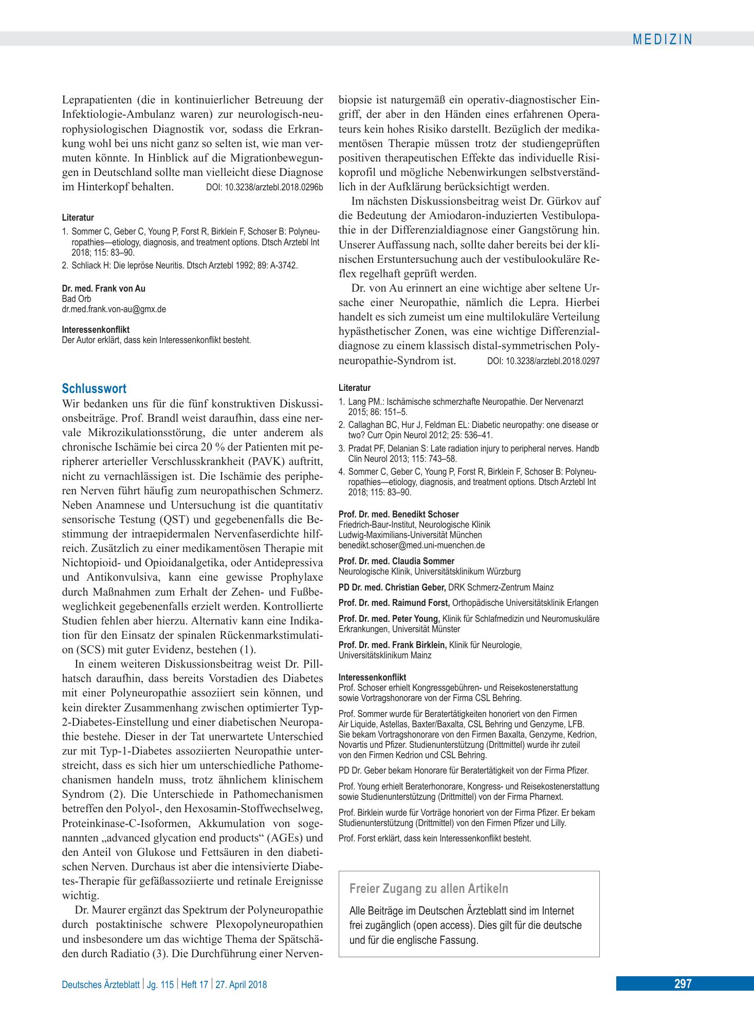 Vorschauseite 1: Schlusswort – Deutsches Ärzteblatt