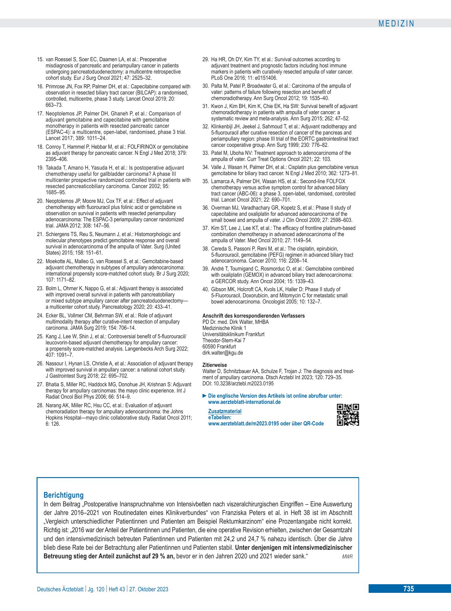 Vorschauseite 1: Berichtigung – Deutsches Ärzteblatt