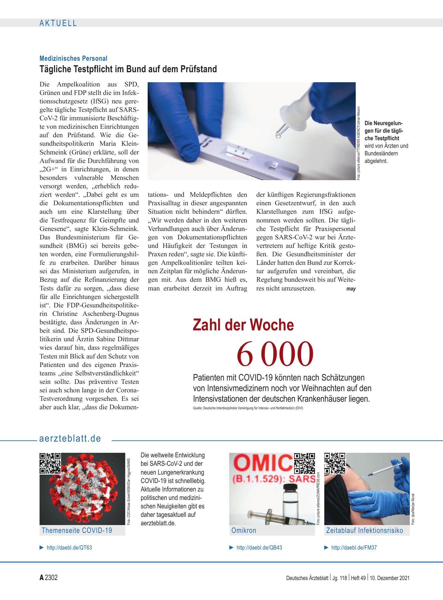 Vorschauseite 1: aerzteblatt.de – Deutsches Ärzteblatt