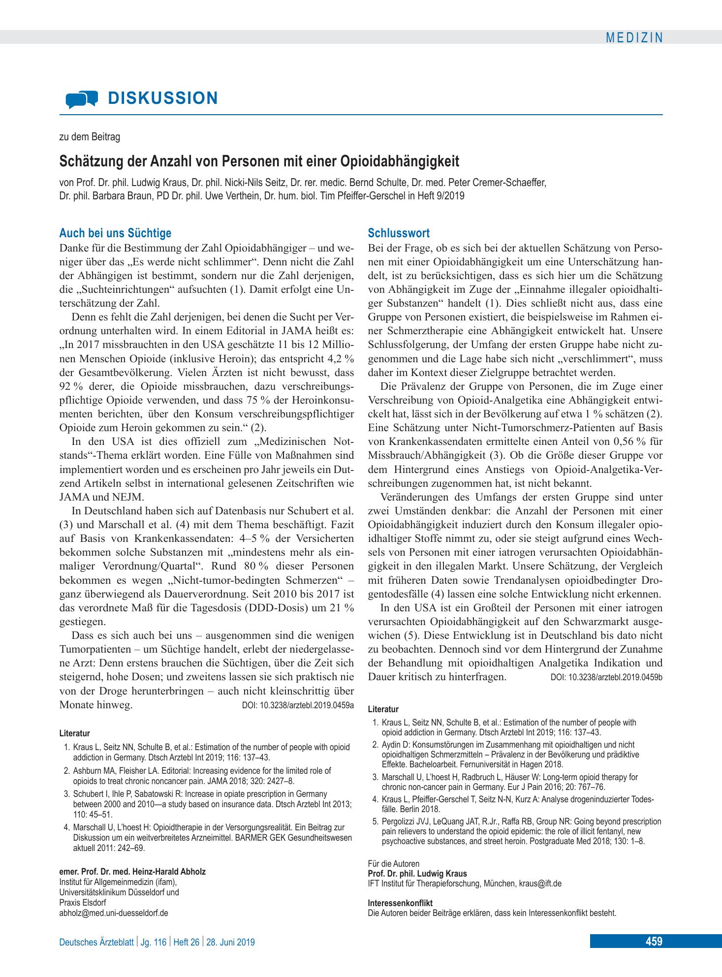 Vorschauseite 1: Schlusswort – Deutsches Ärzteblatt