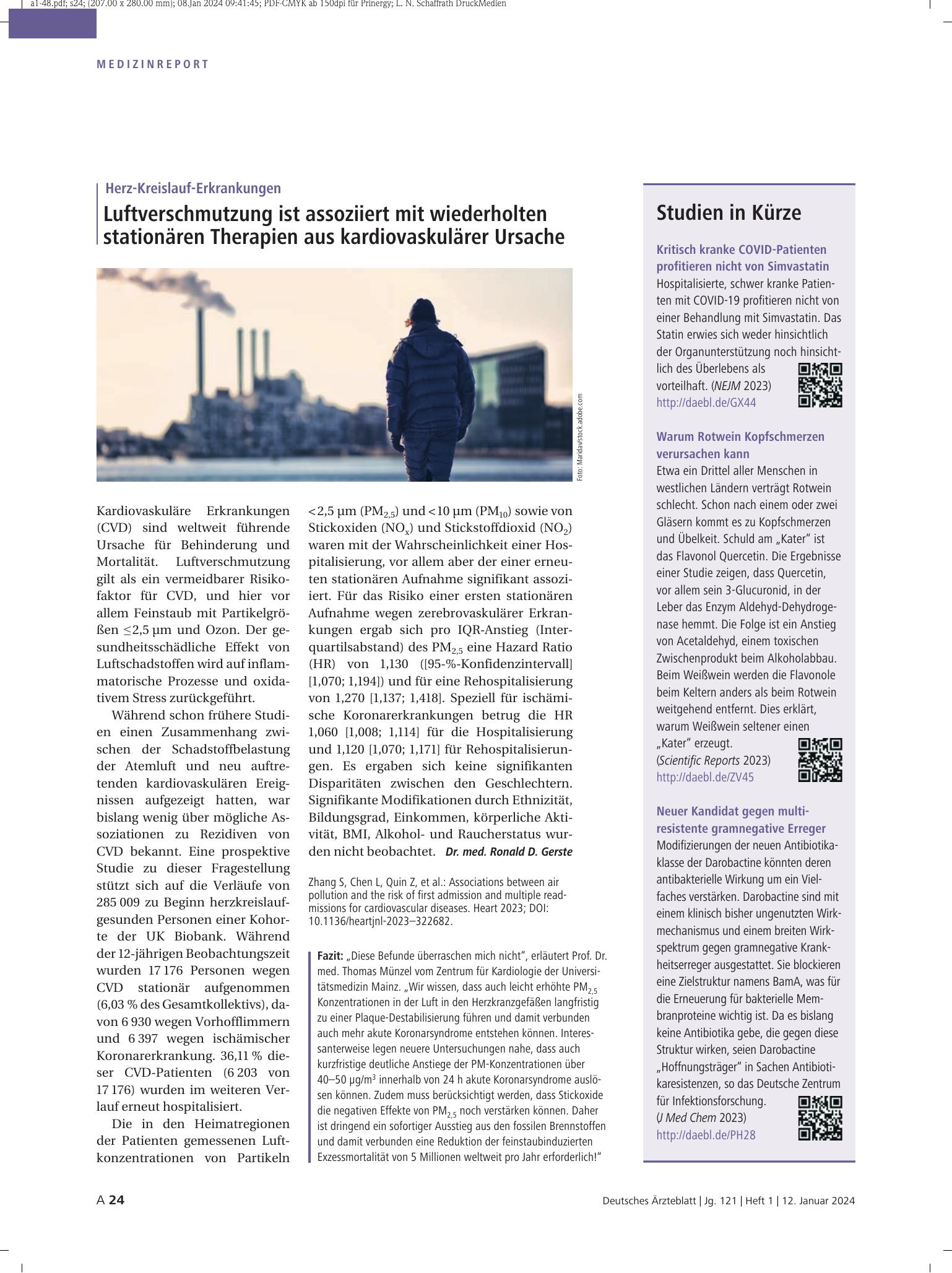 Vorschauseite 1: Studien in Kürze – Deutsches Ärzteblatt