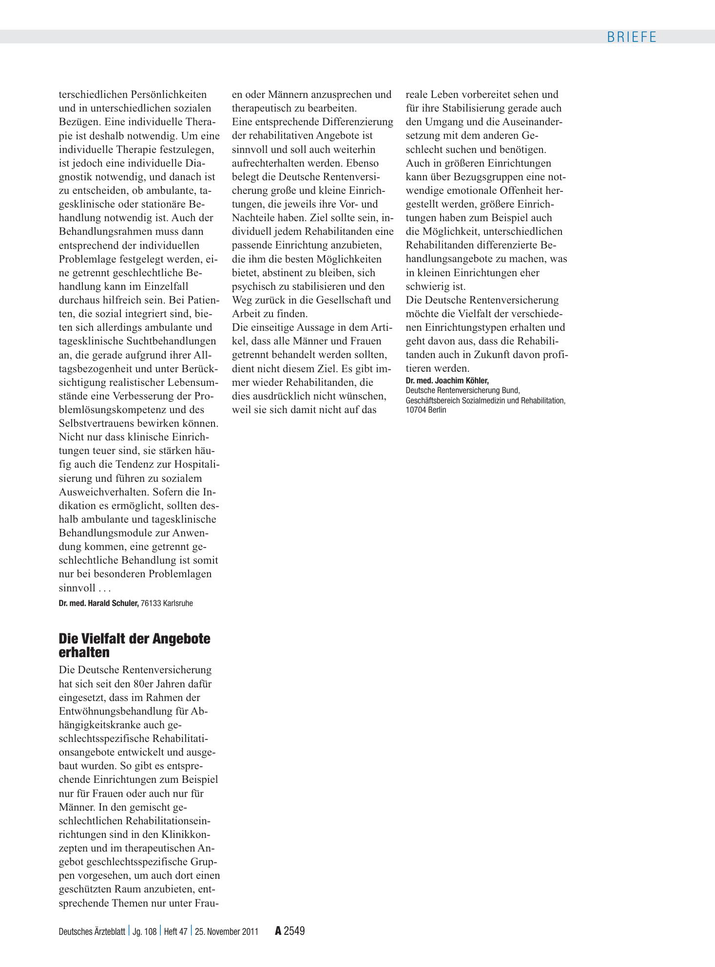 Vorschauseite 1: Alkohol: Die Vielfalt der Angebote erhalten – Deutsches Ärzteblatt