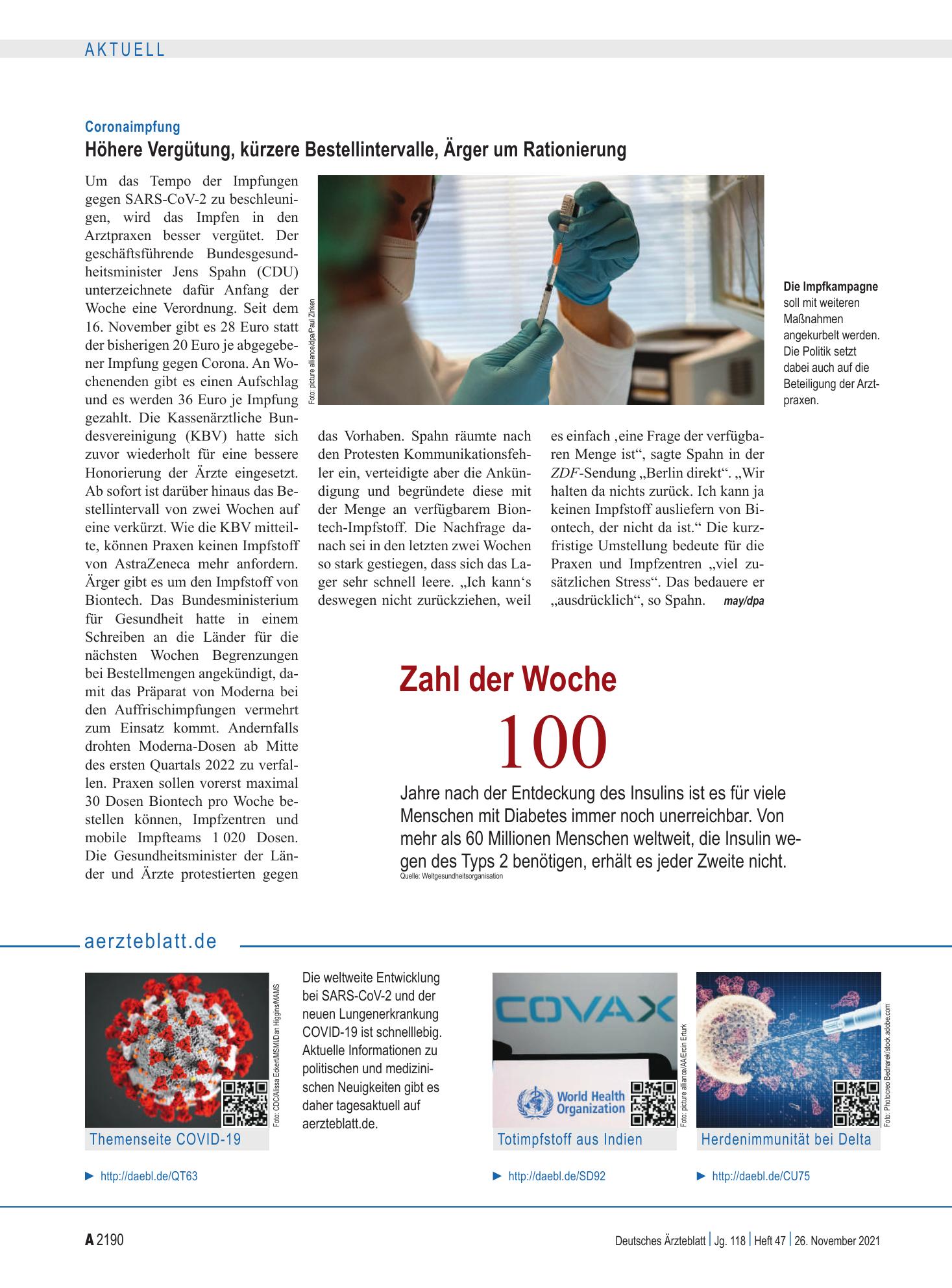 Vorschauseite 1: aerzteblatt.de – Deutsches Ärzteblatt