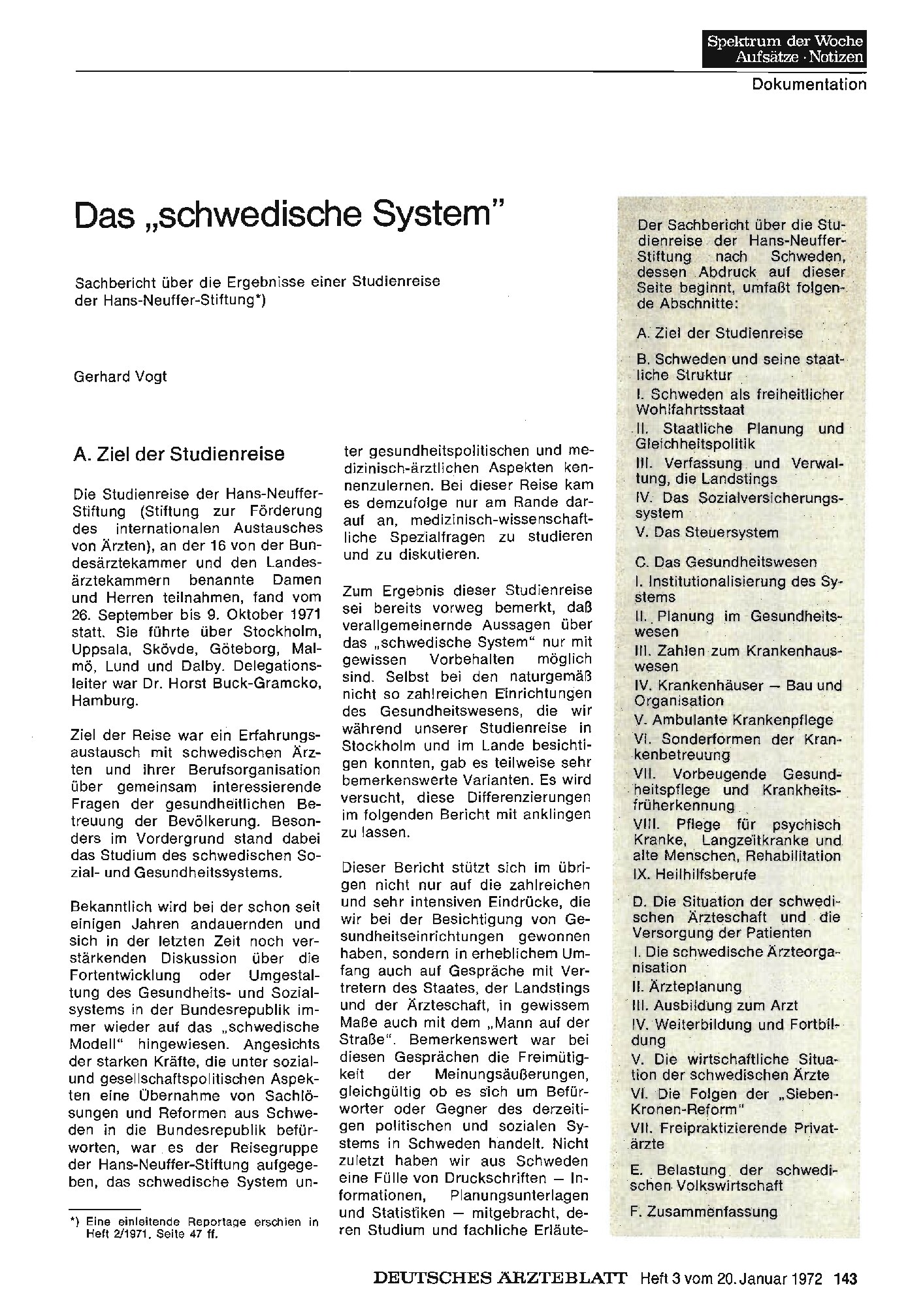 Vorschauseite 1: Das „schwedische System"