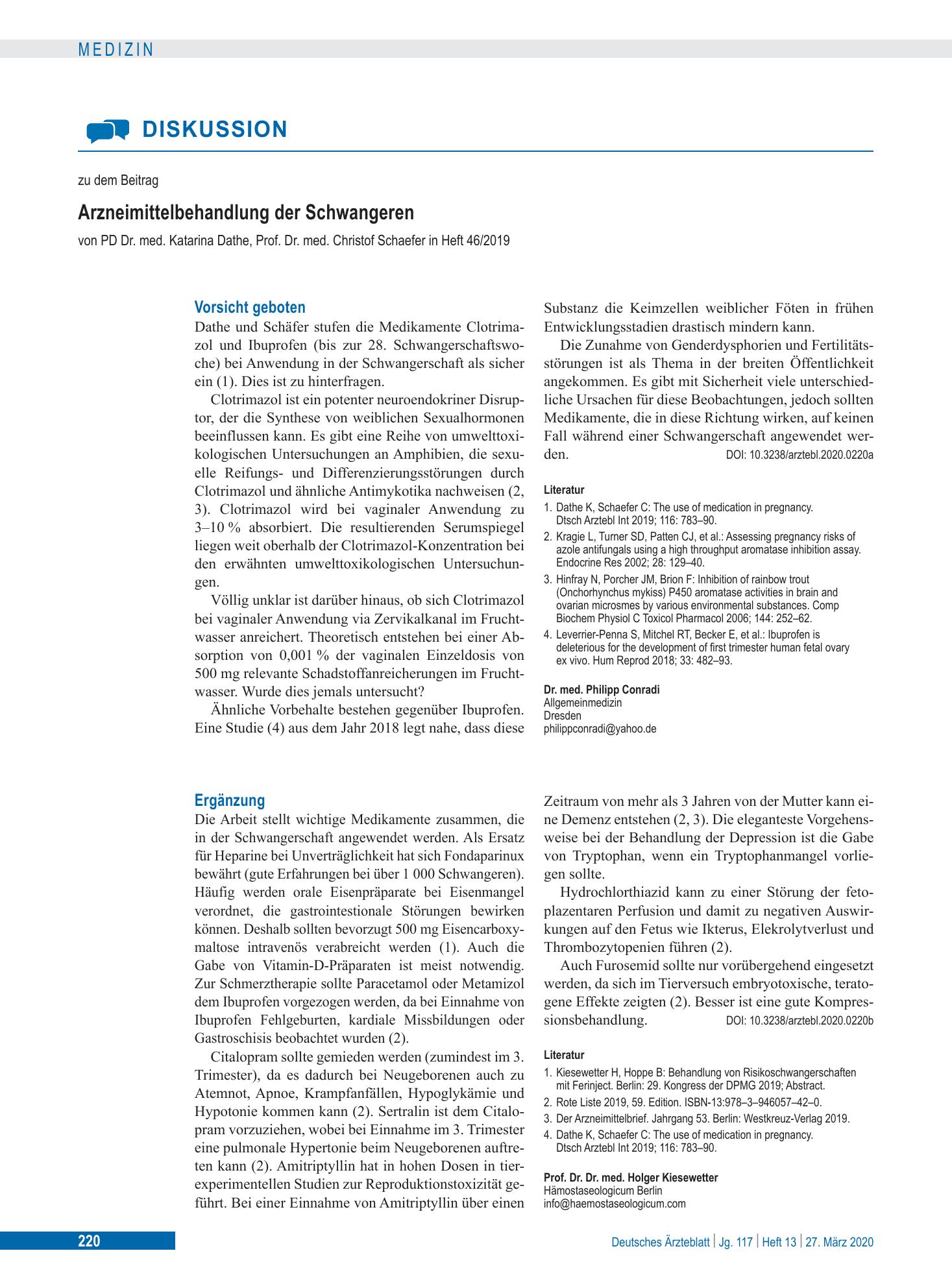 Vorschauseite 1: Vorsicht geboten – Deutsches Ärzteblatt