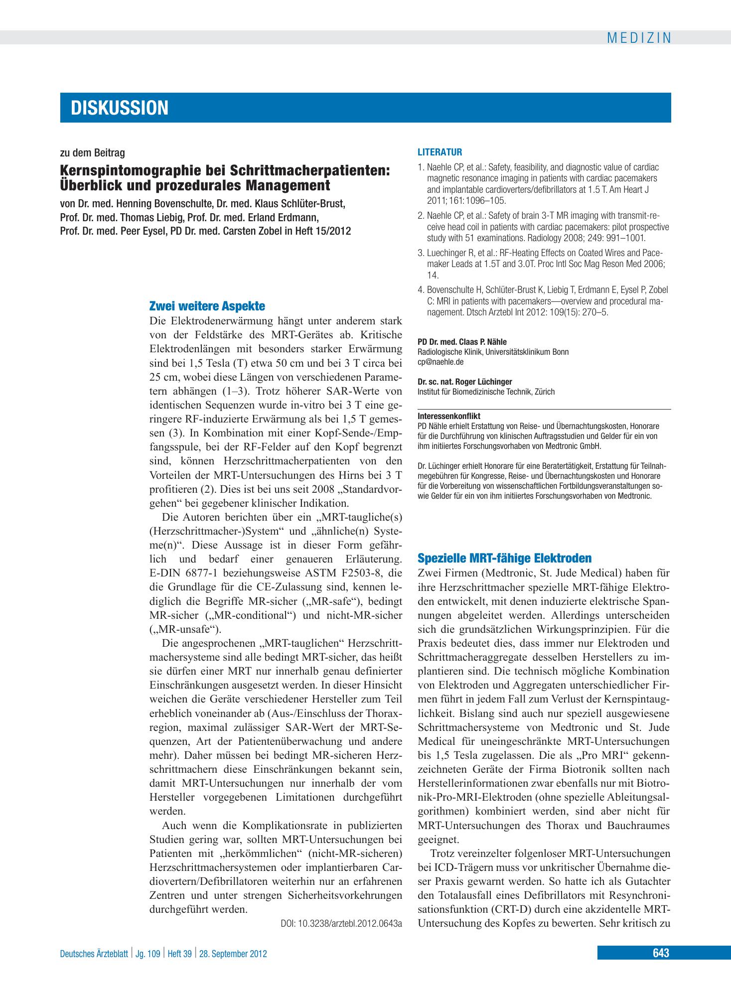 Vorschauseite 1: Zwei weitere Aspekte – Deutsches Ärzteblatt