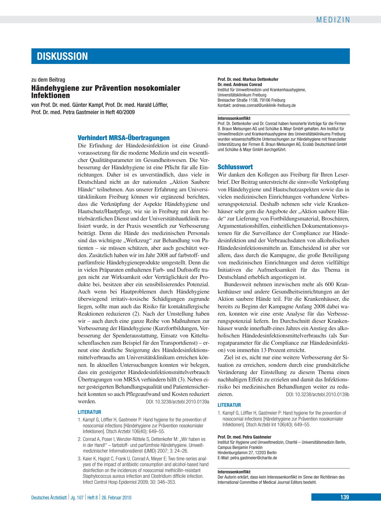 Vorschauseite 1: Schlusswort – Deutsches Ärzteblatt