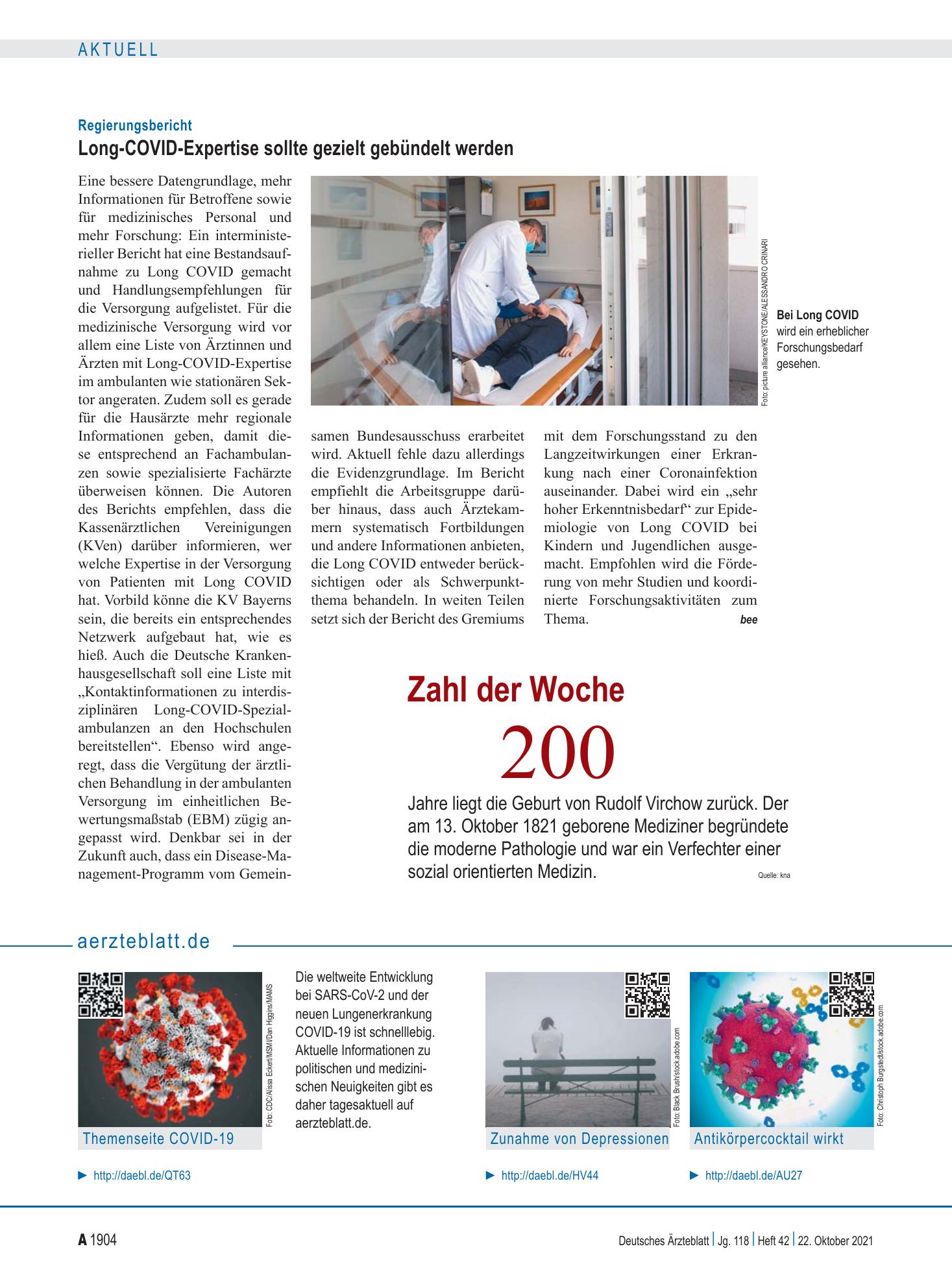 Vorschauseite 1: aerzteblatt.de – Deutsches Ärzteblatt