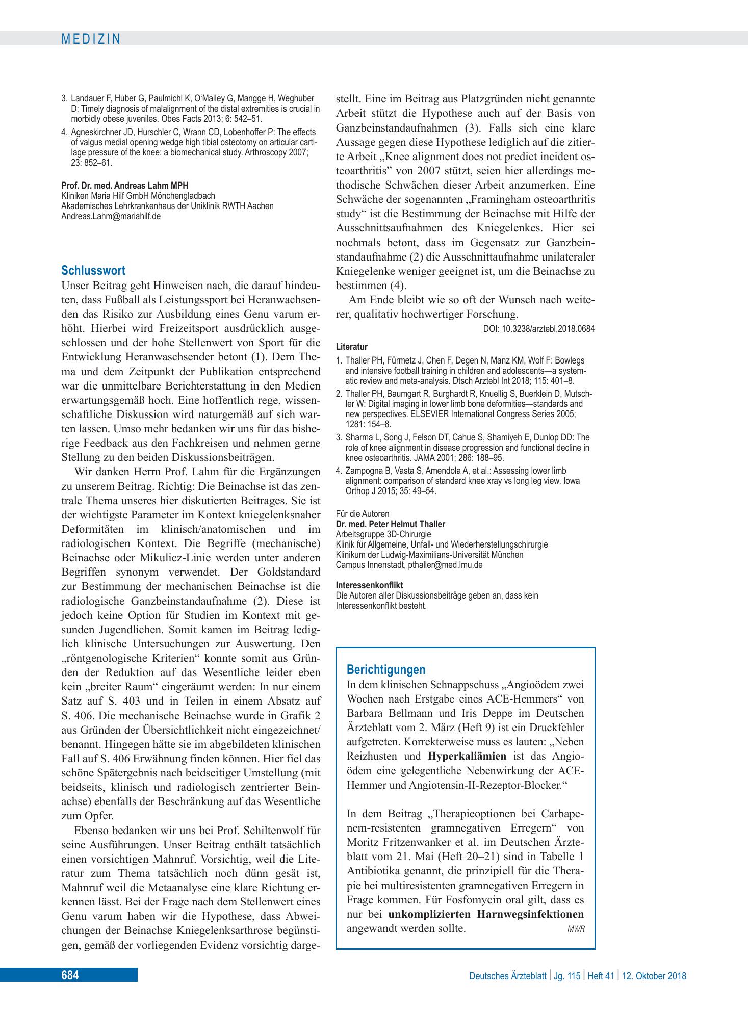 Vorschauseite 1: Schlusswort – Deutsches Ärzteblatt