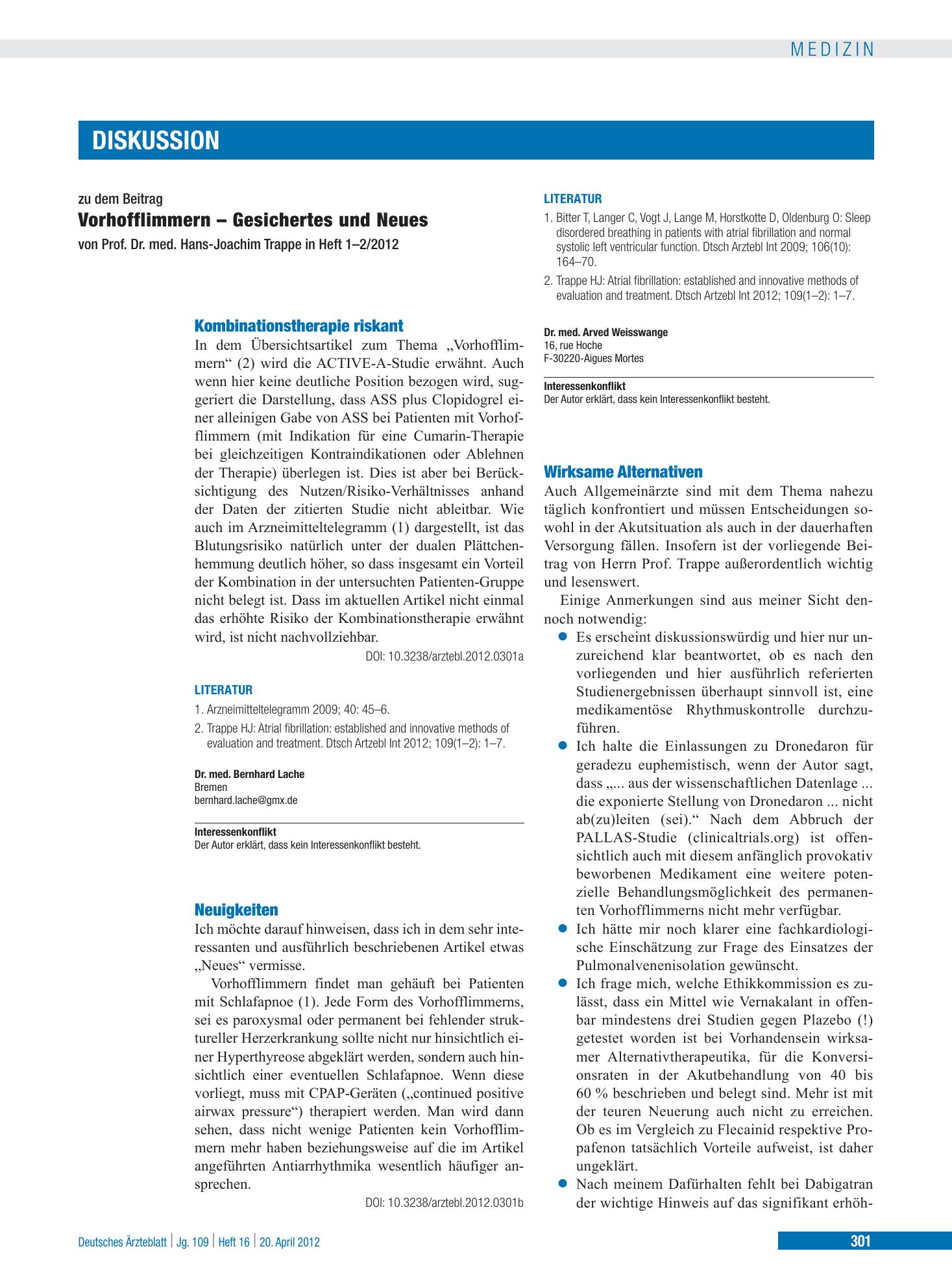Vorschauseite 1: Neuigkeiten – Deutsches Ärzteblatt