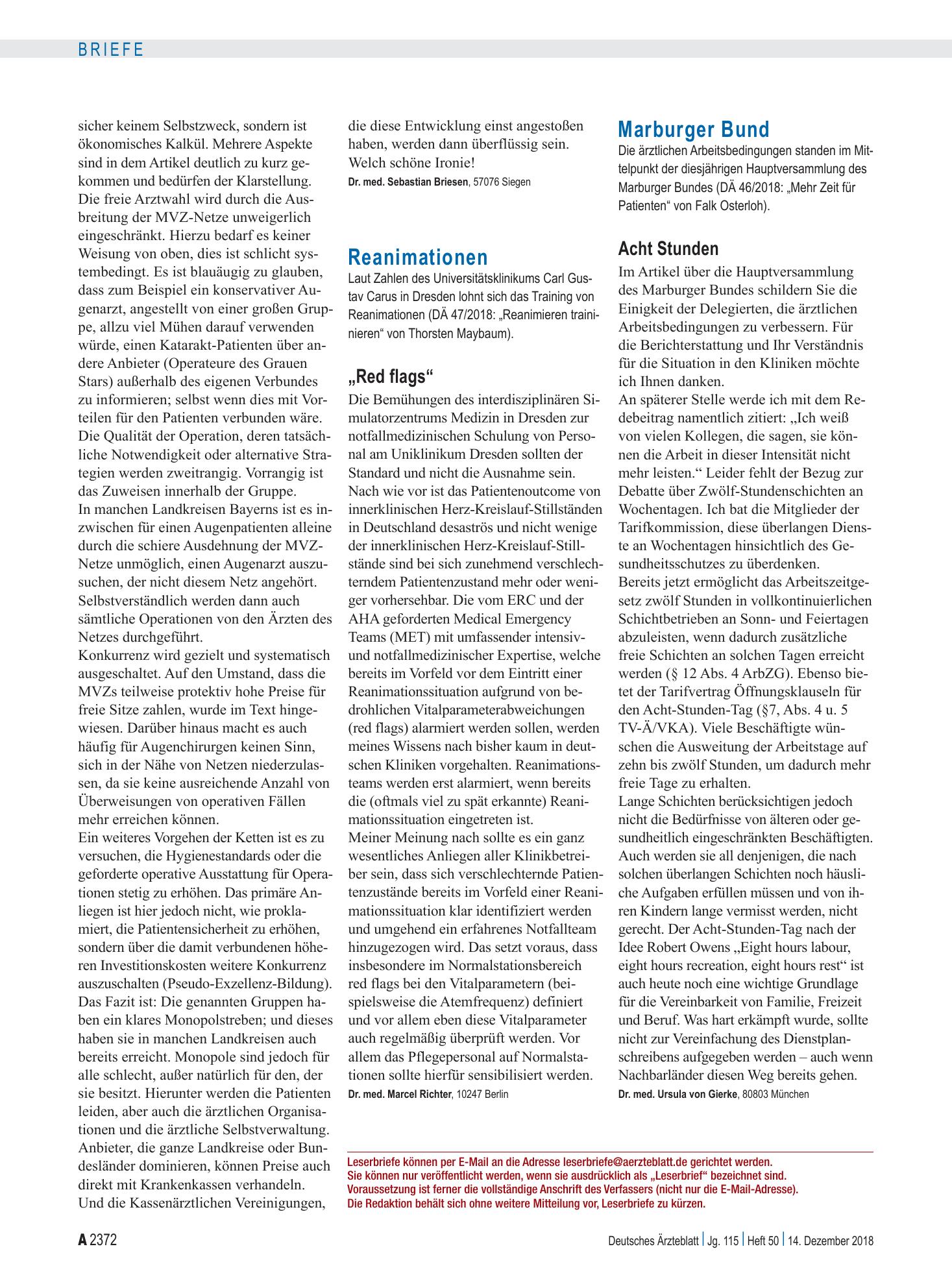 Vorschauseite 1: Reanimationen: „Red flags“ – Deutsches Ärzteblatt
