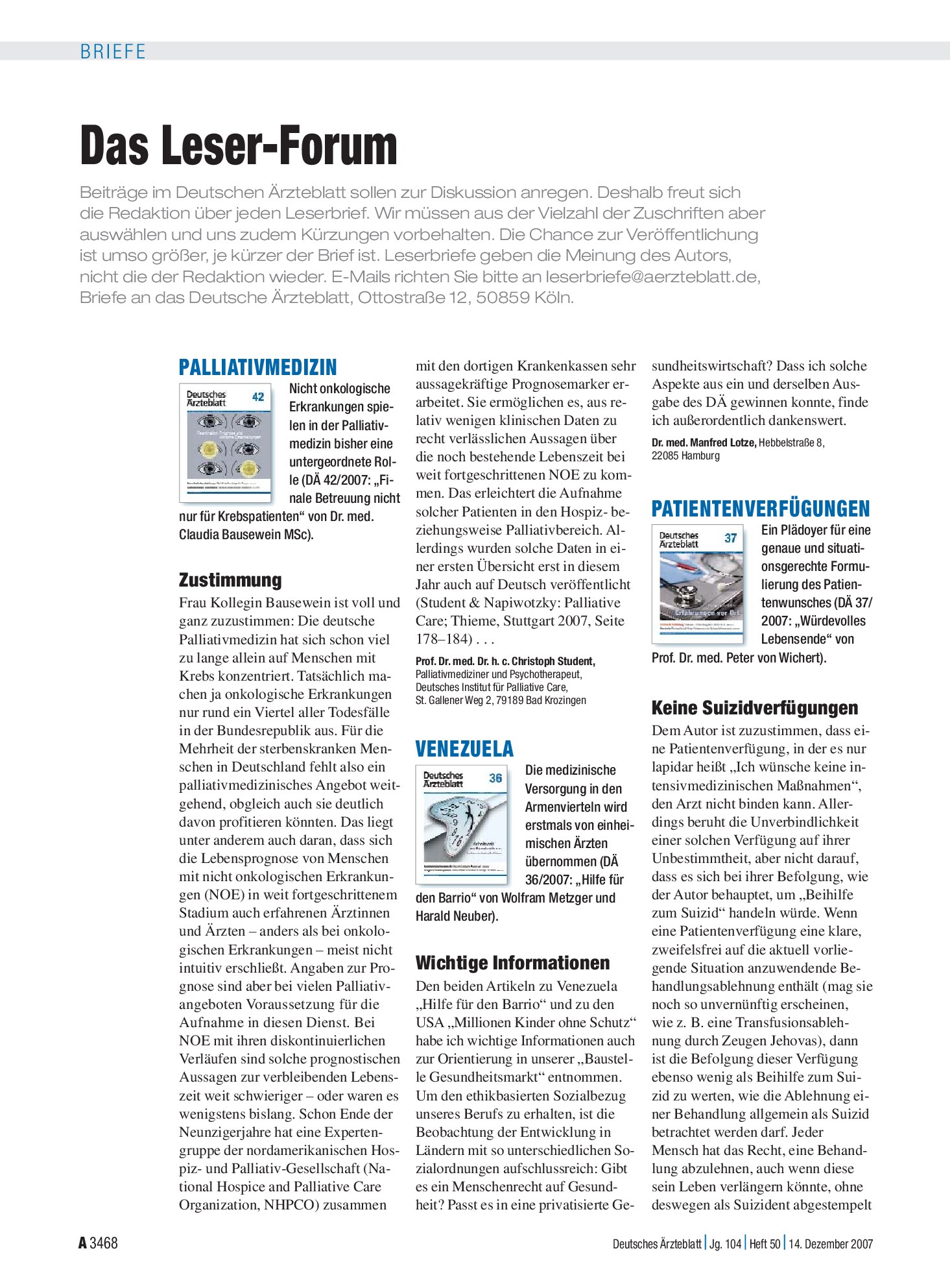 Vorschauseite 1: Venezuela: Wichtige Informationen – Deutsches Ärzteblatt