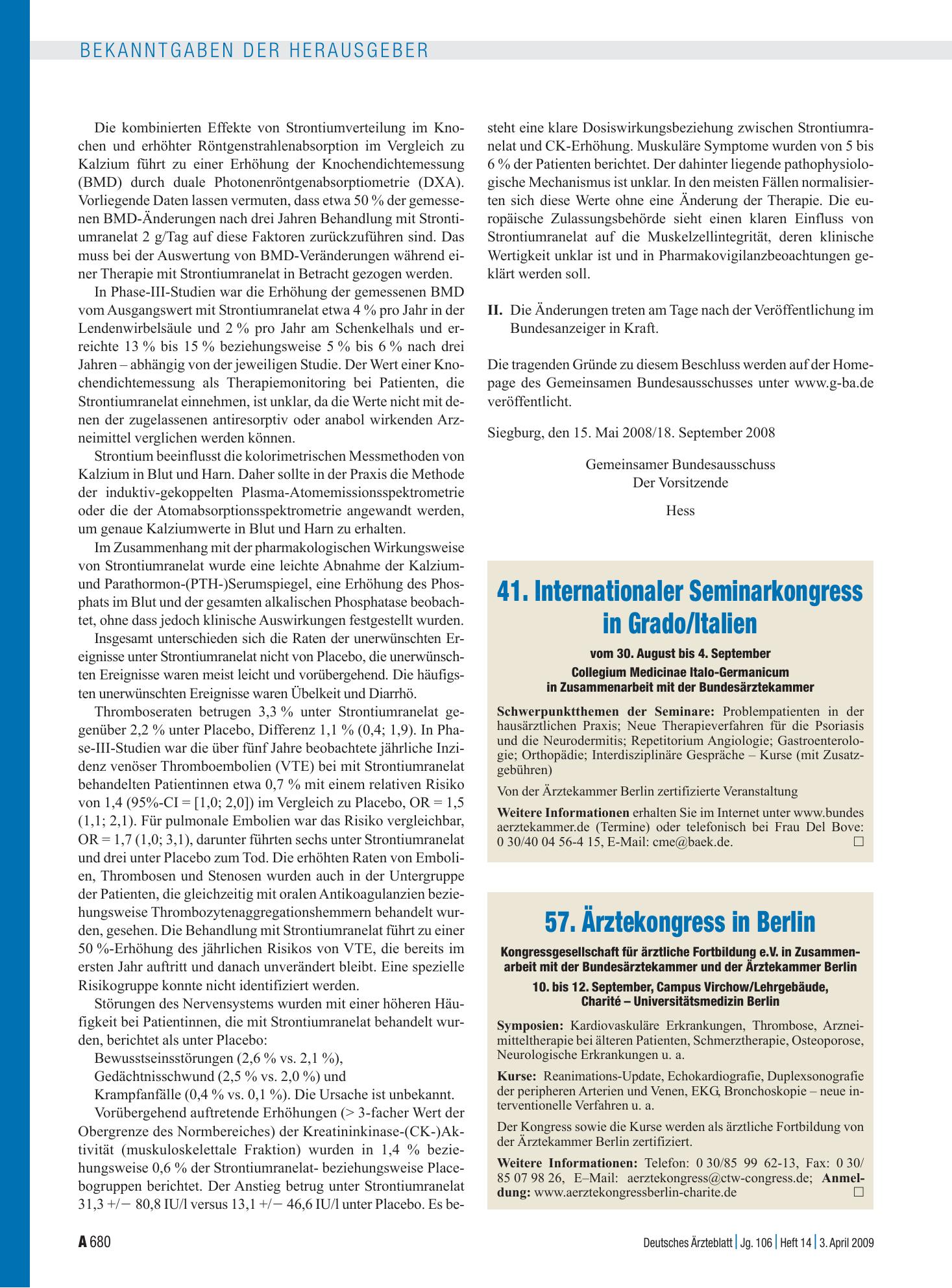 Vorschauseite 1: 57. Ärztekongress in Berlin – Deutsches Ärzteblatt