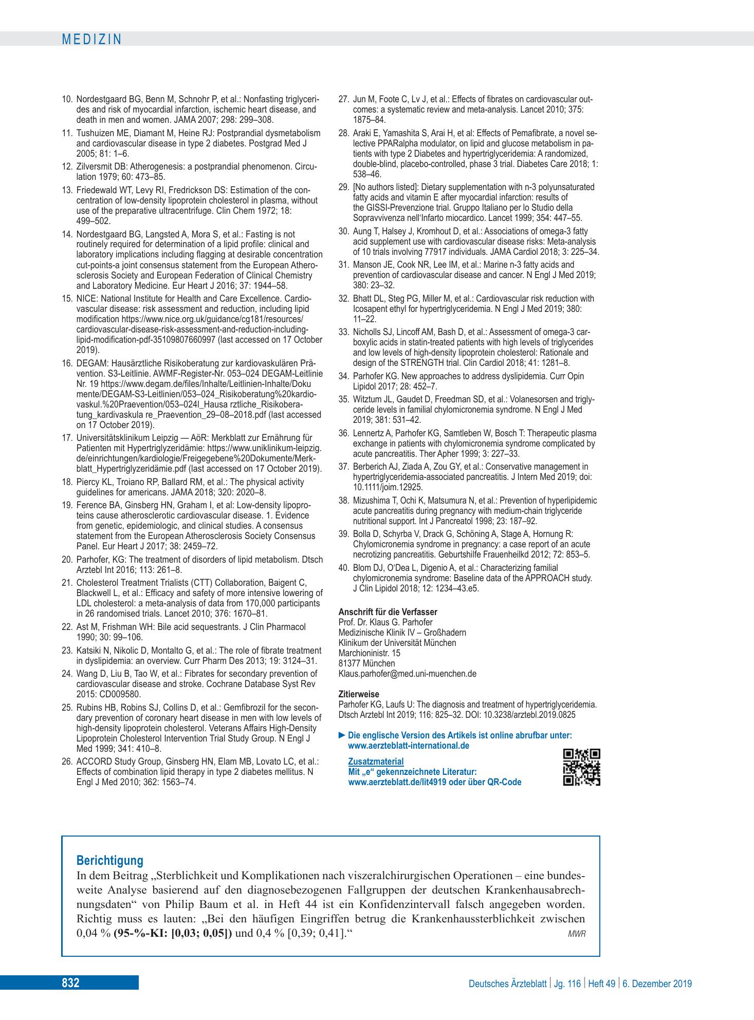 Vorschauseite 1: Berichtigung – Deutsches Ärzteblatt