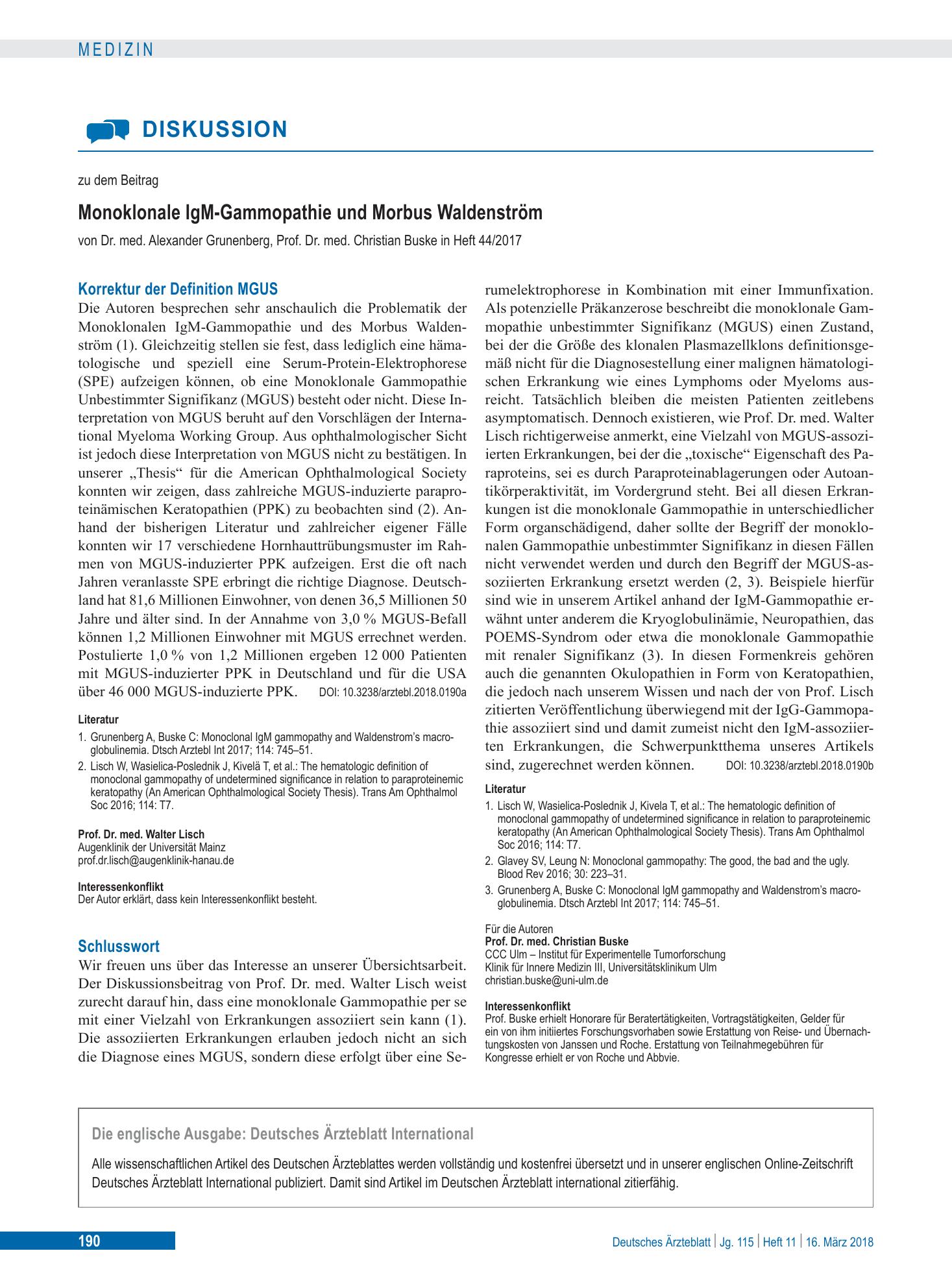 Vorschauseite 1: Schlusswort – Deutsches Ärzteblatt
