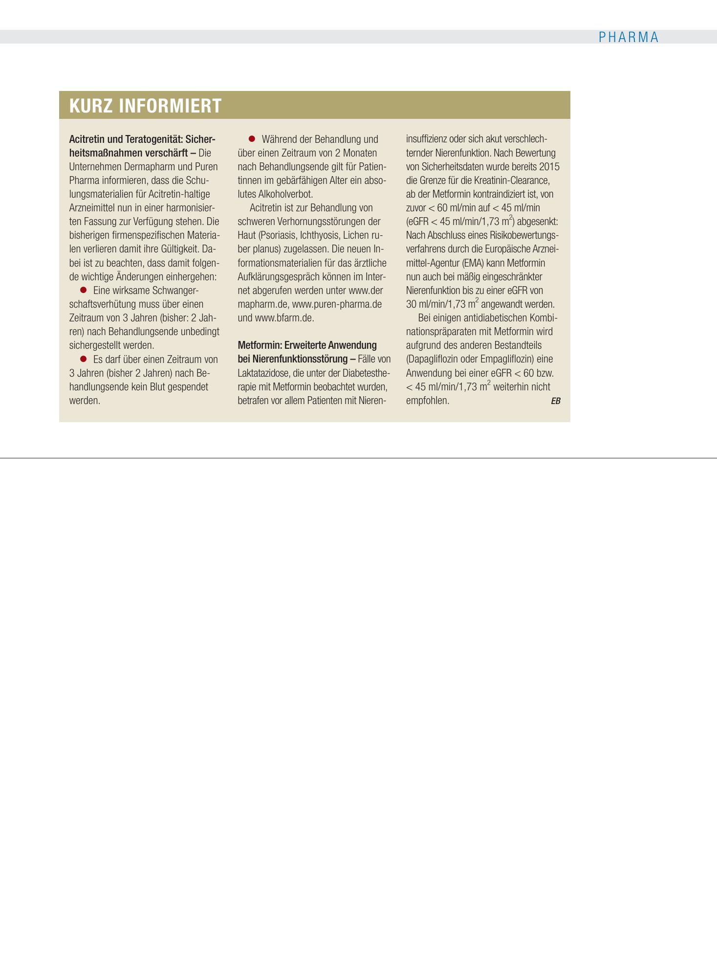 Vorschauseite 1: Kurz informiert – Deutsches Ärzteblatt