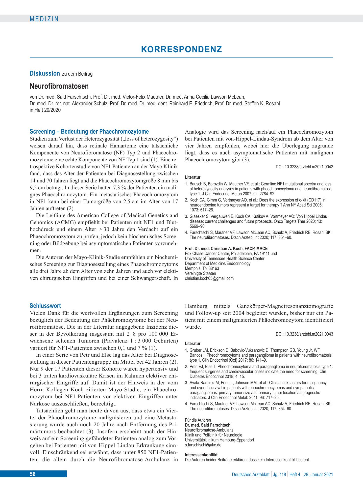 Vorschauseite 1: Schlusswort – Deutsches Ärzteblatt