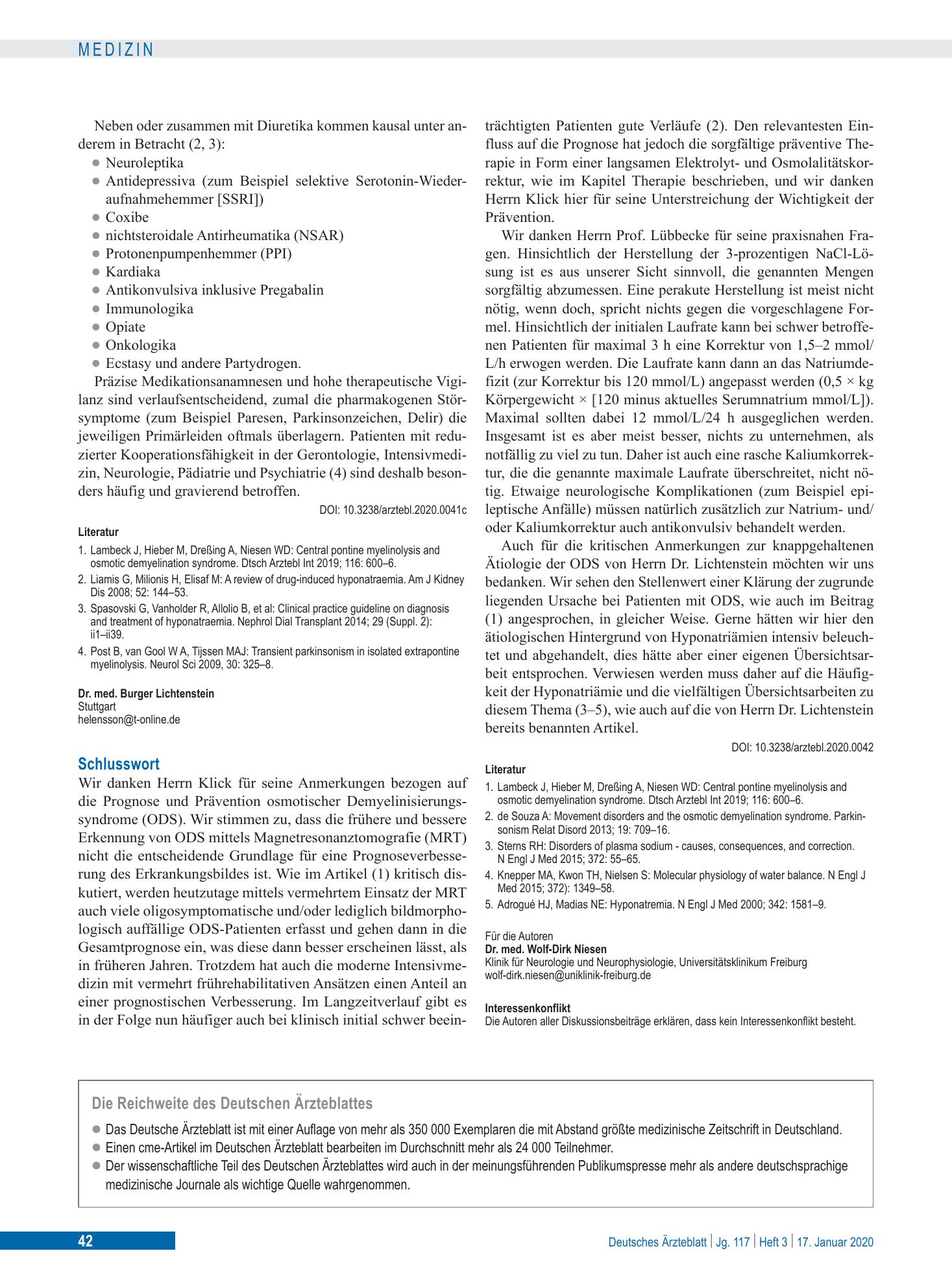 Vorschauseite 1: Schlusswort – Deutsches Ärzteblatt