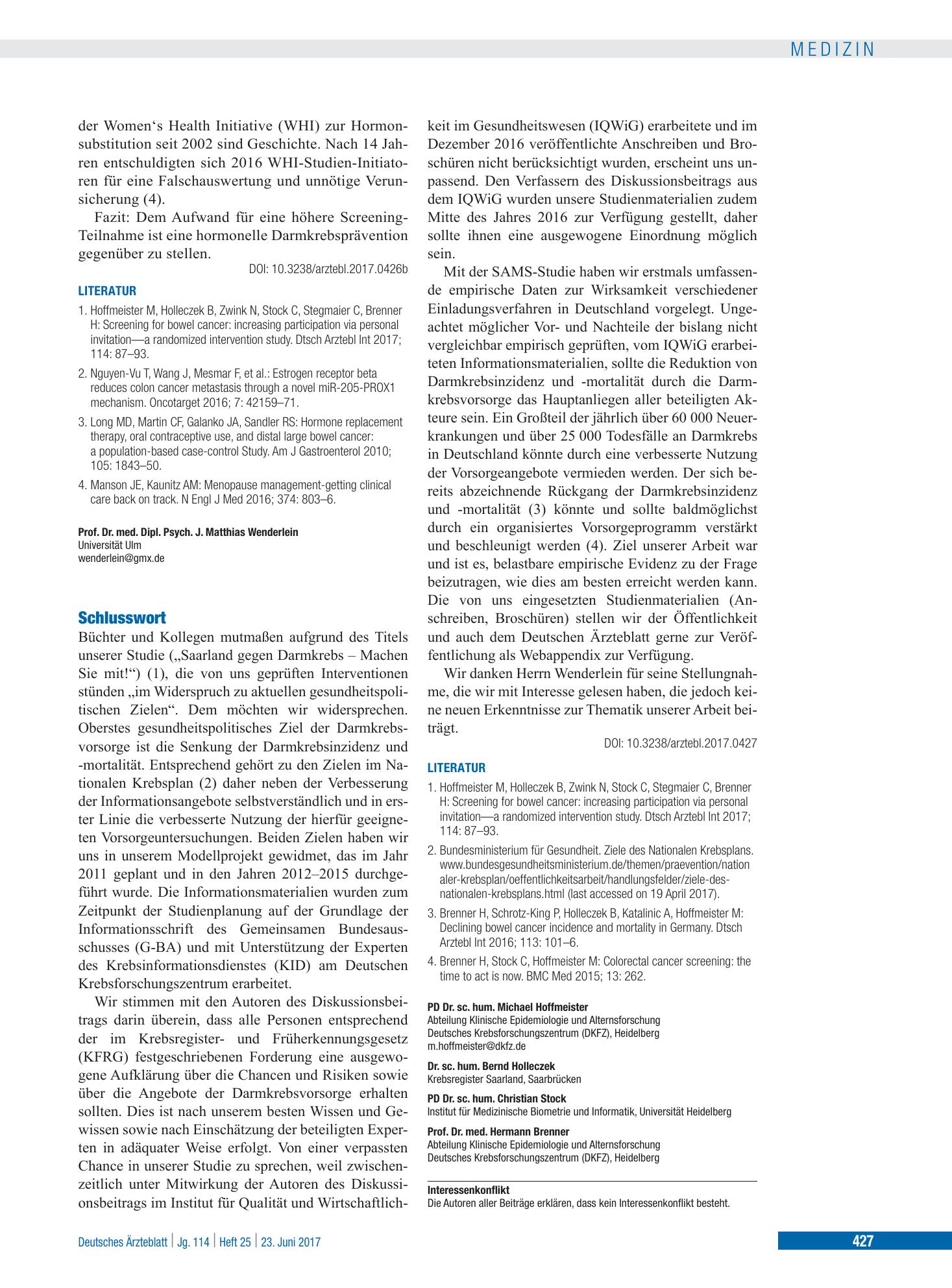 Vorschauseite 1: Schlusswort – Deutsches Ärzteblatt