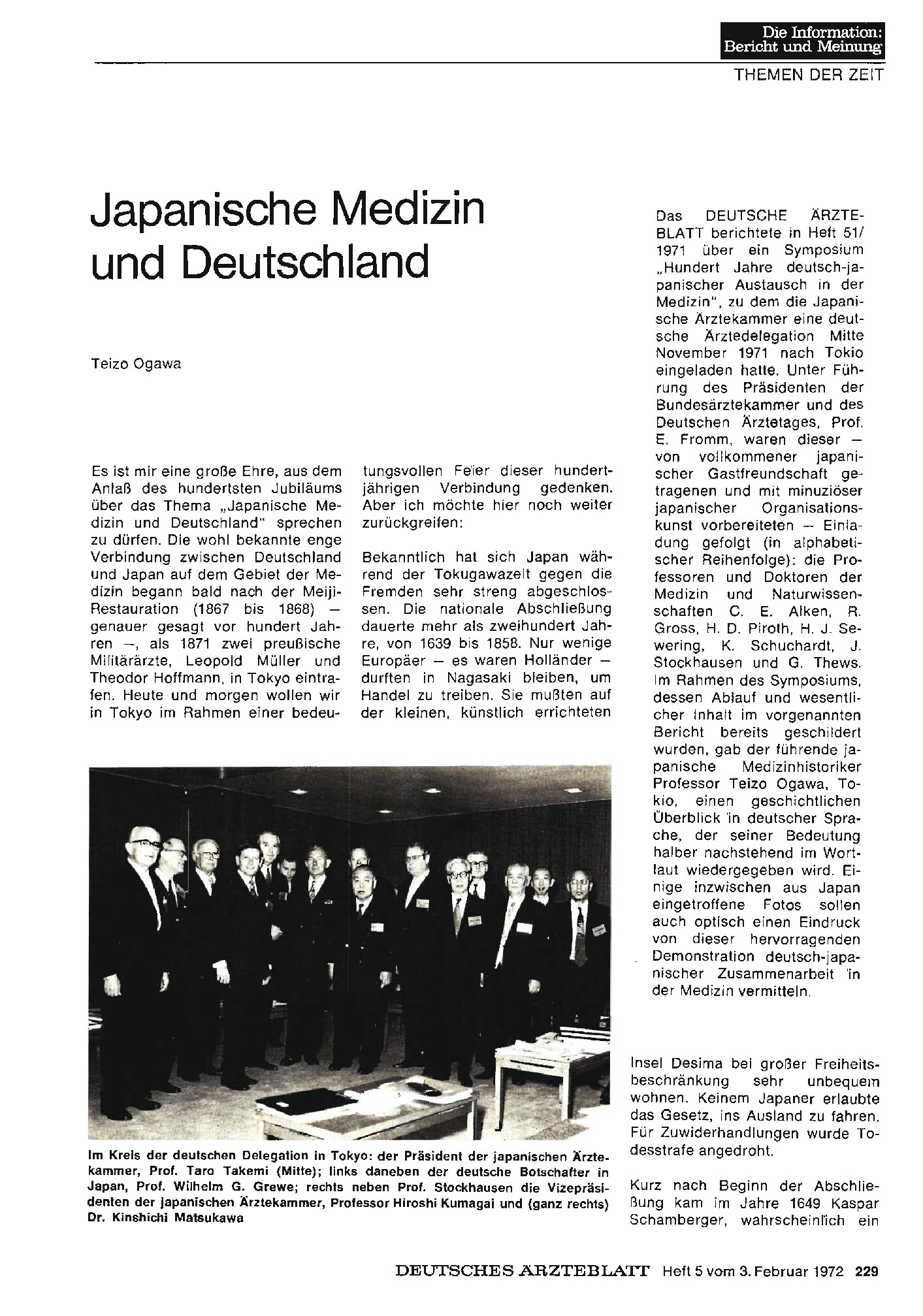 Vorschauseite 1: Japanische Medizin und Deutschland