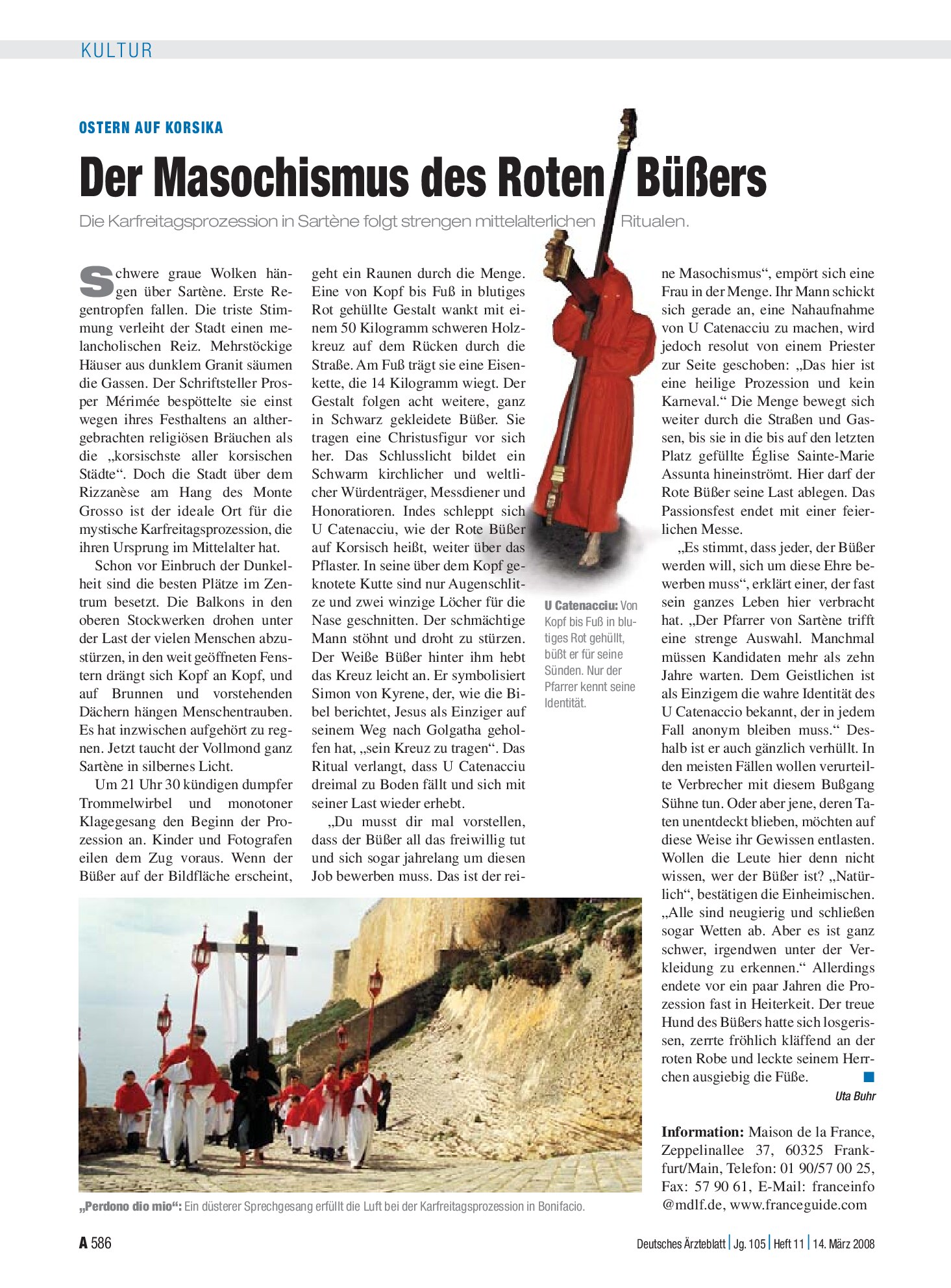 Vorschauseite 1: Ostern auf Korsika: Der Masochismus des Roten Büßers – Deutsches Ärzteblatt