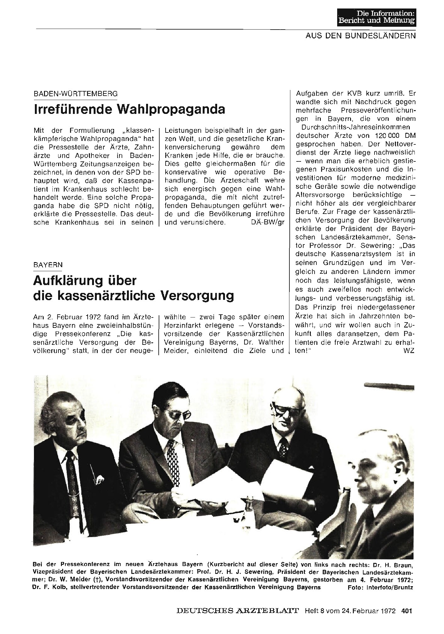 Vorschauseite 1: Baden-Württemberg: Irreführende Wahlpropaganda