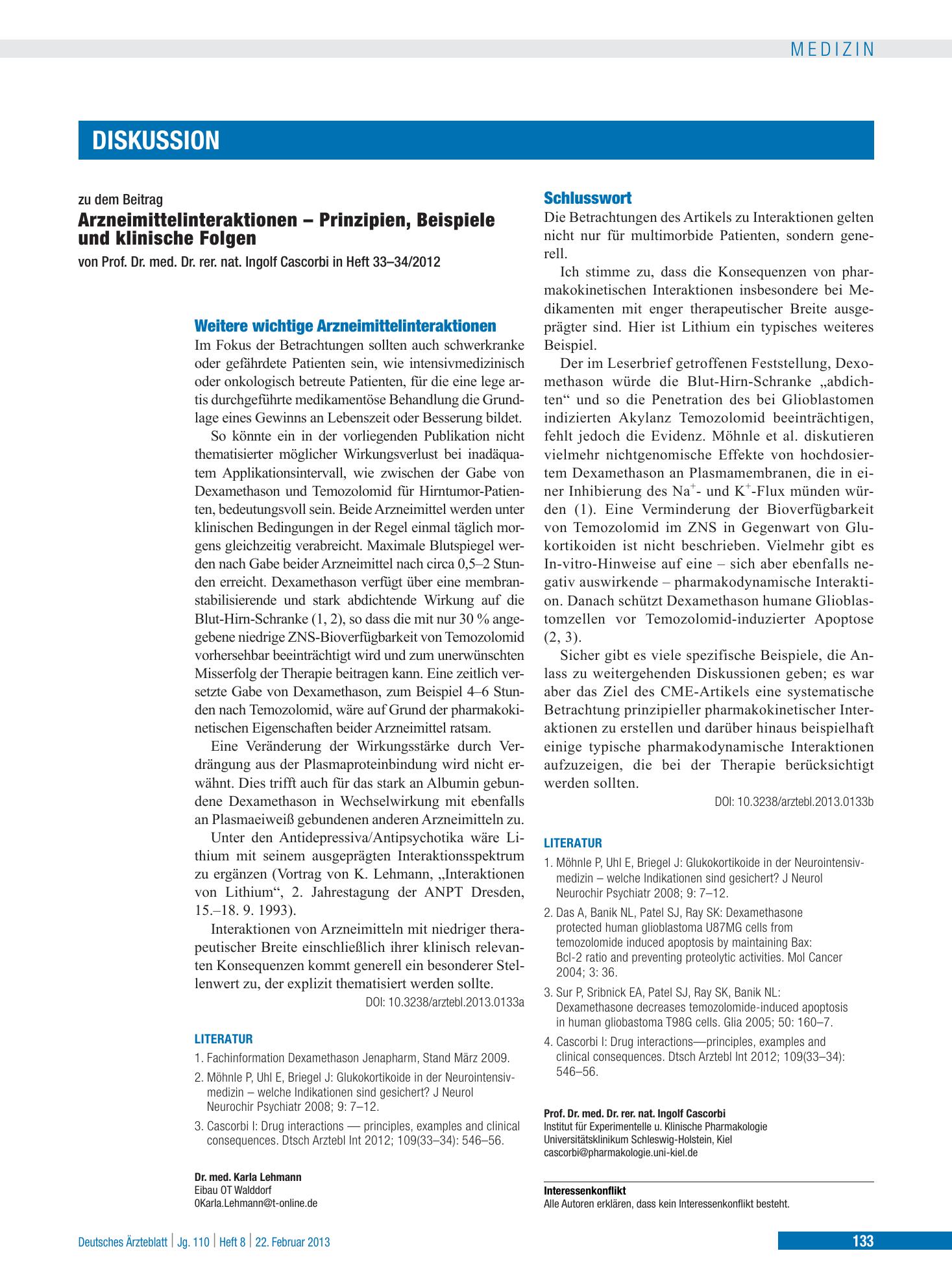 Vorschauseite 1: Schlusswort – Deutsches Ärzteblatt
