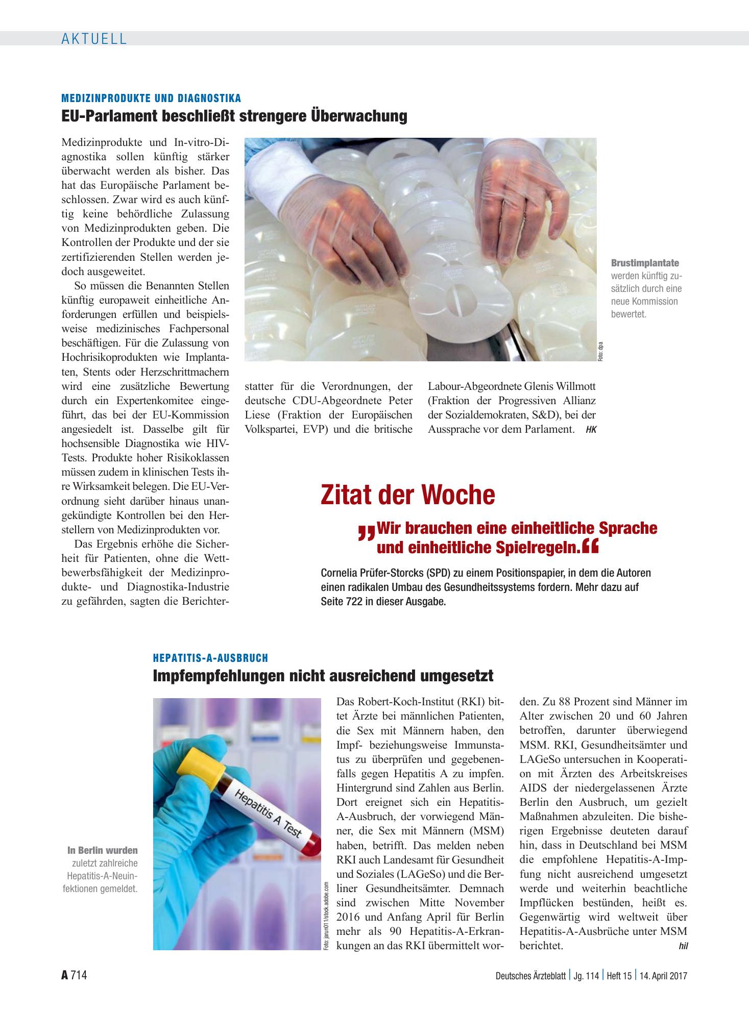Vorschauseite 1: Zitat der Woche – Deutsches Ärzteblatt