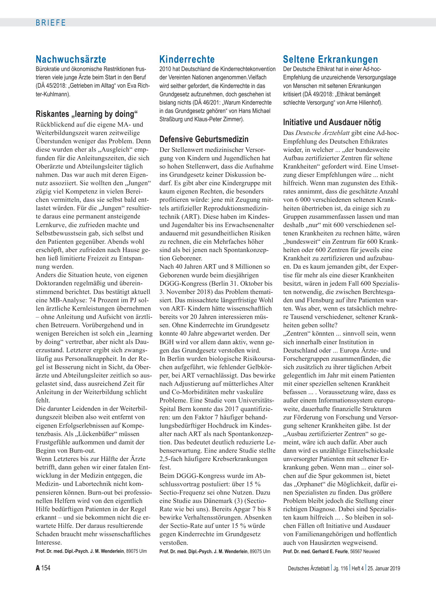 Vorschauseite 1: Nachwuchsärzte: Riskantes „learning by doing“ – Deutsches Ärzteblatt