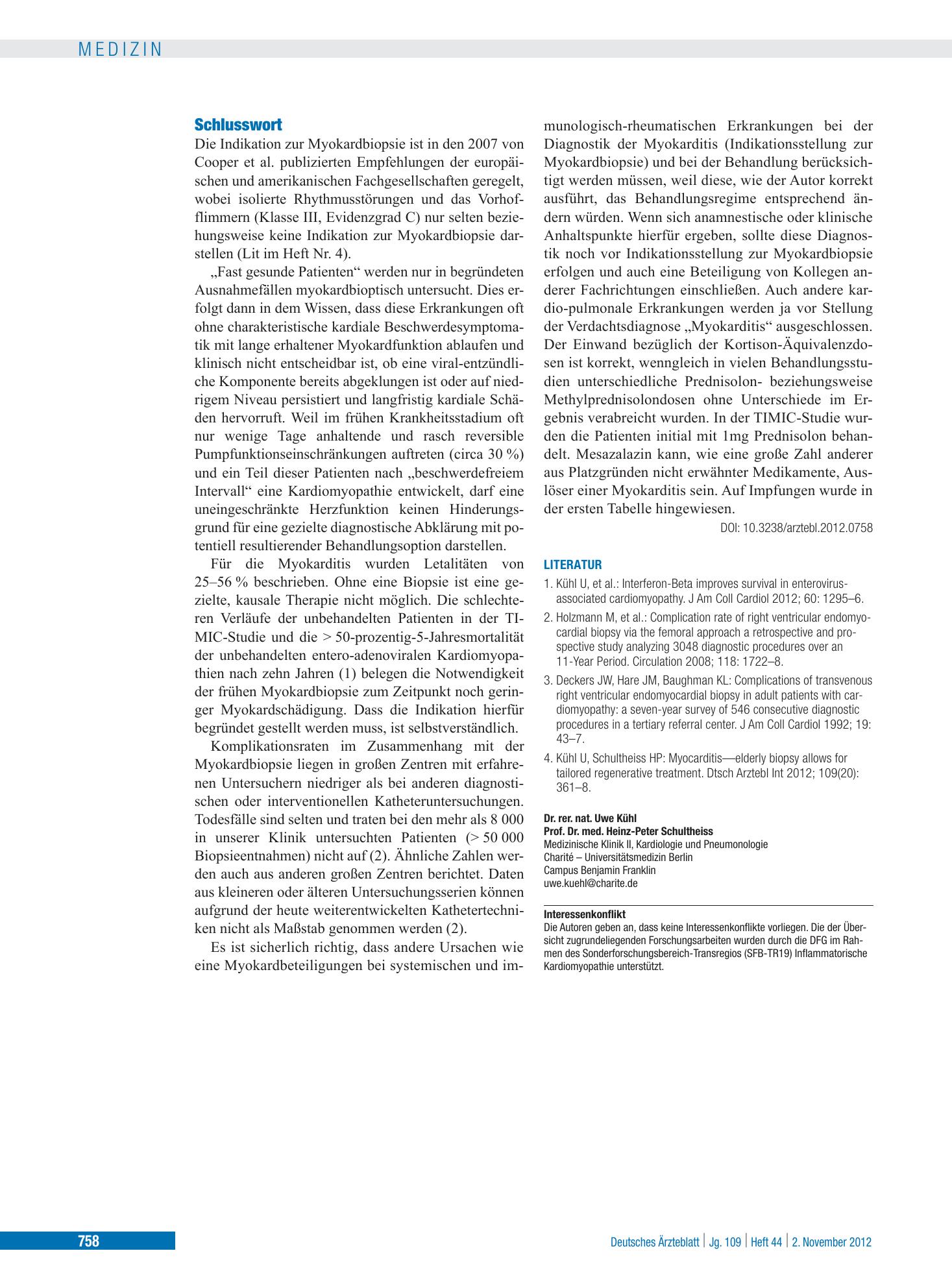 Vorschauseite 1: Schlusswort – Deutsches Ärzteblatt