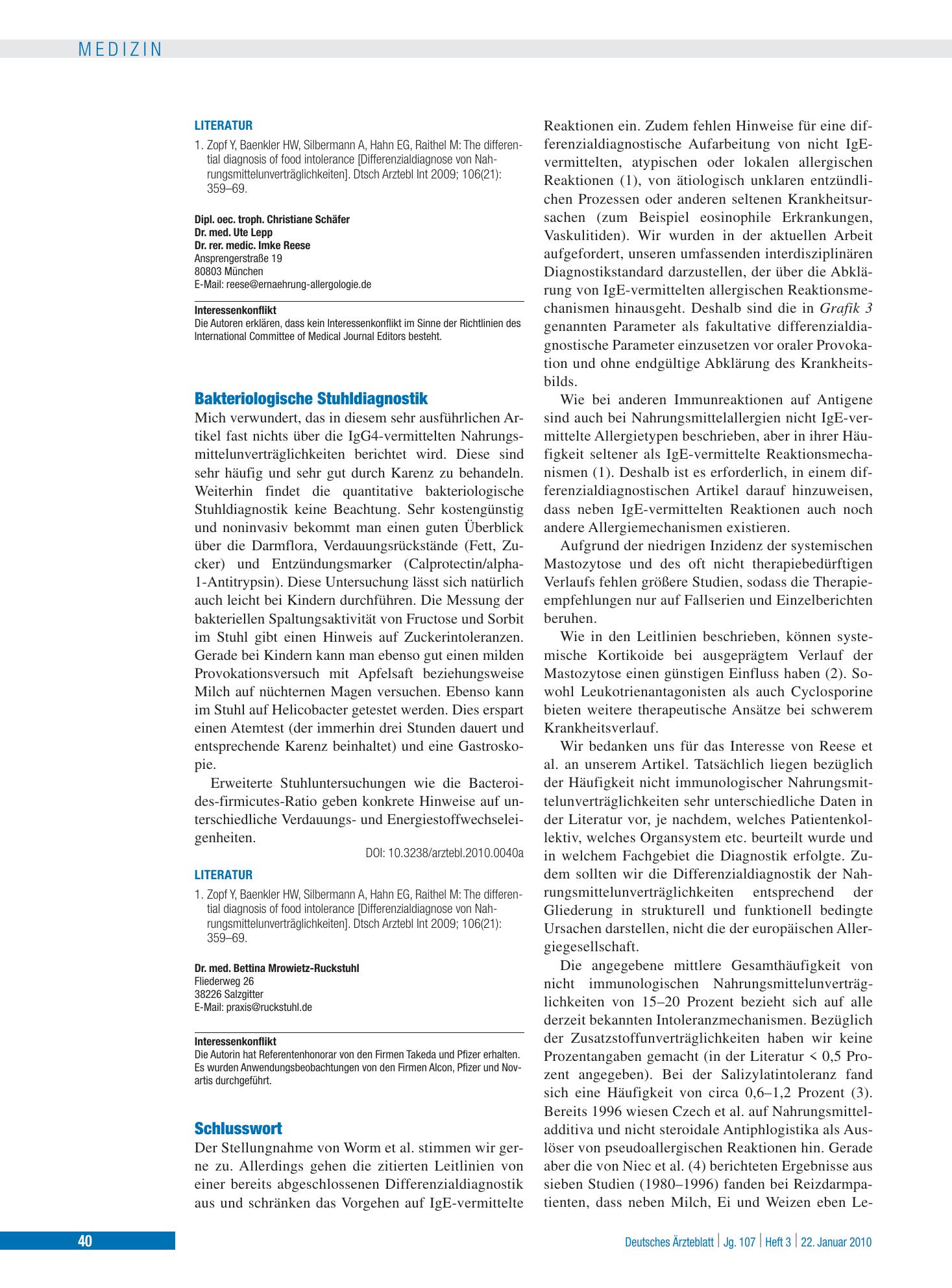 Vorschauseite 1: Schlusswort – Deutsches Ärzteblatt