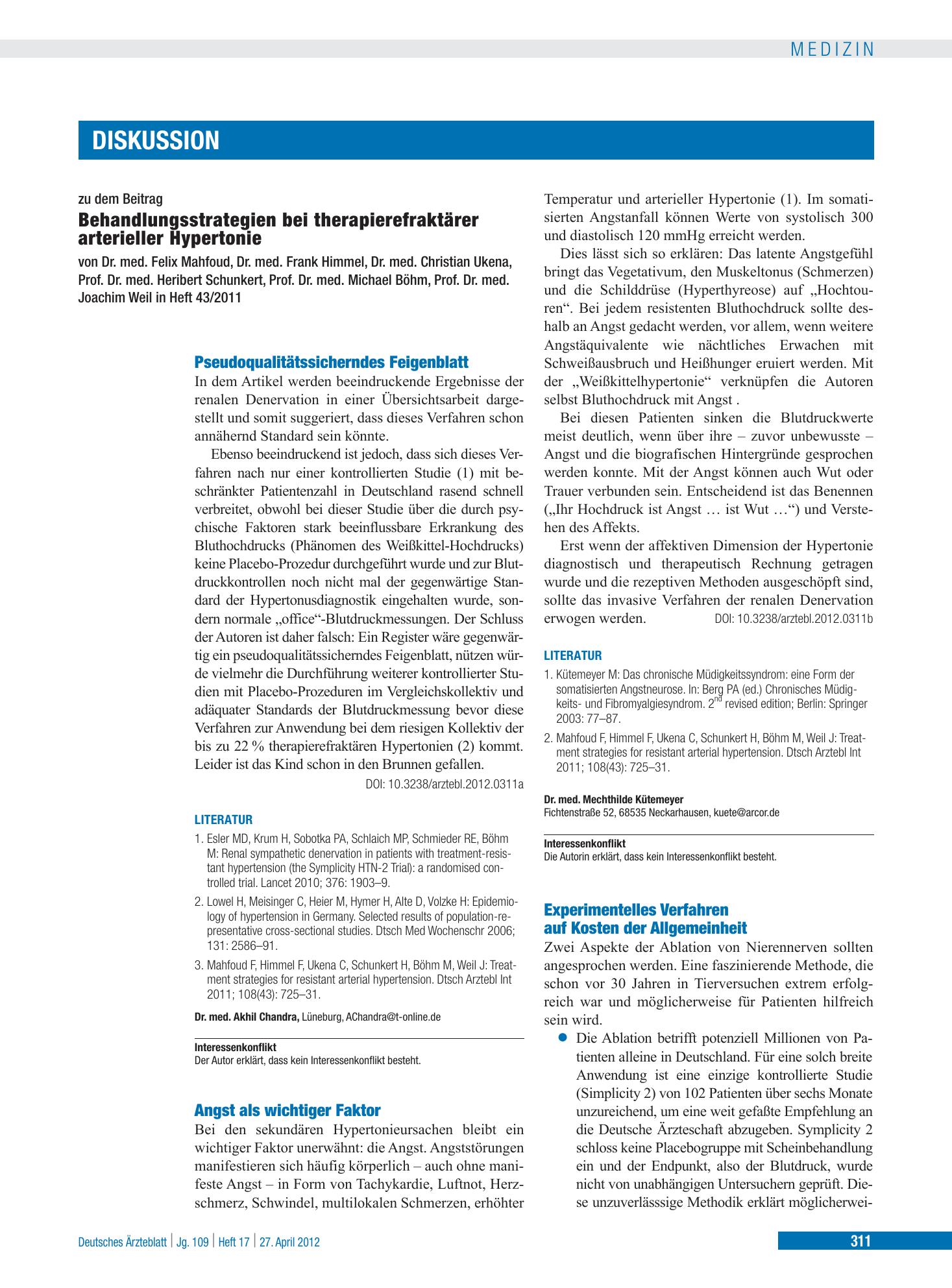 Vorschauseite 1: Pseudoqualitätssicherndes Feigenblatt – Deutsches Ärzteblatt